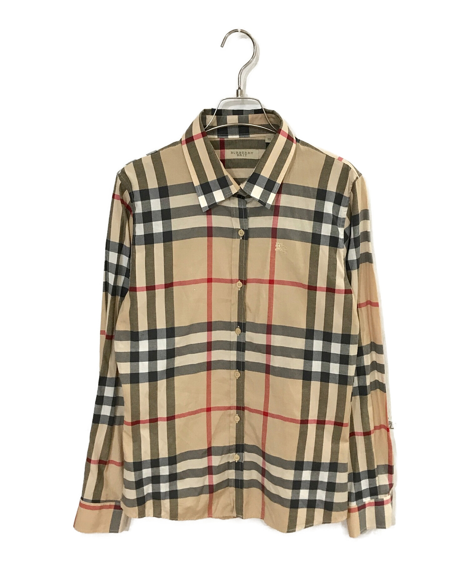 BURBERRY BRIT (バーバリーブリット) ノバチェックシャツ ベージュ サイズ:XXL