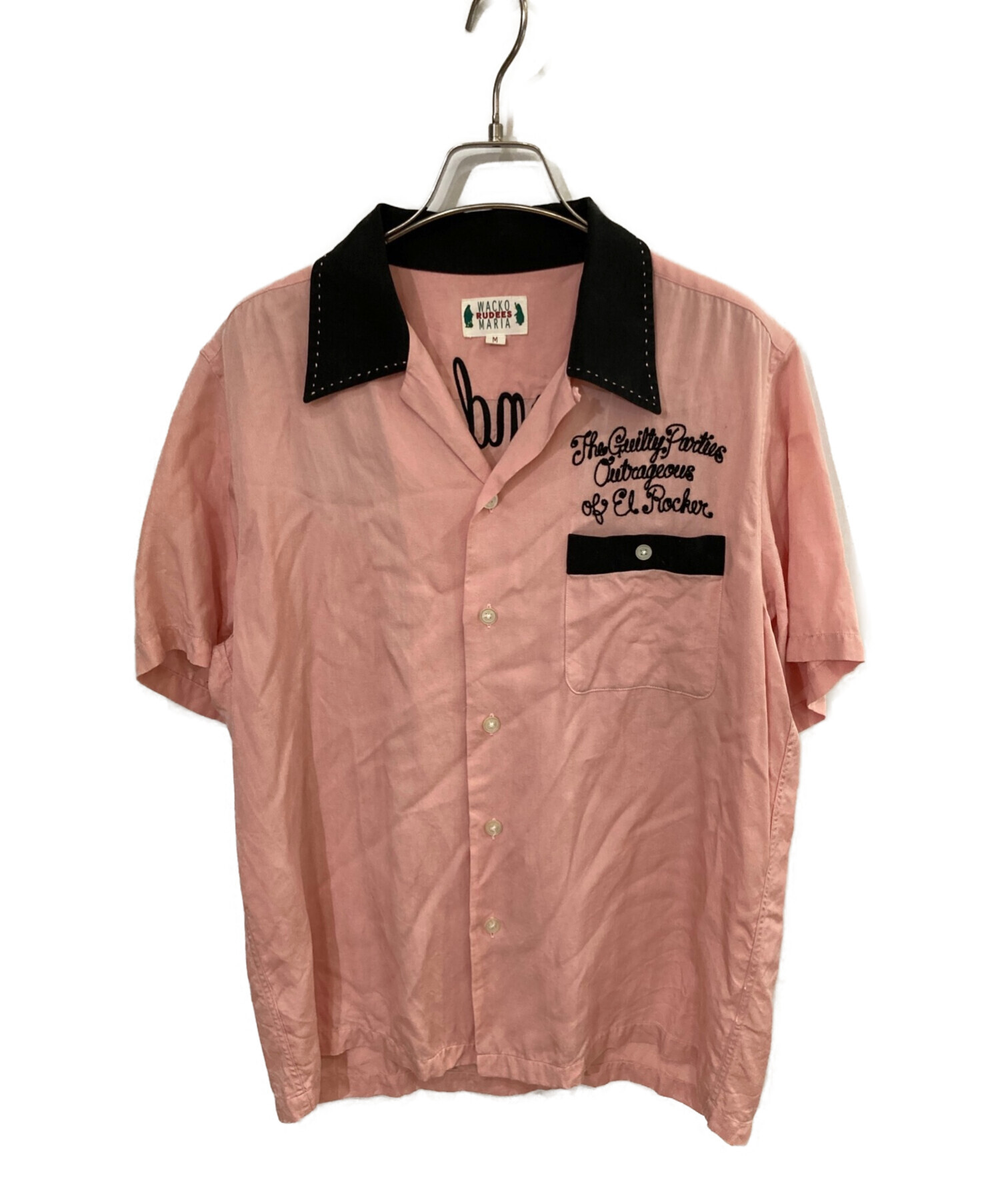 中古・古着通販】WACKO MARIA (ワコマリア) ボウリングシャツ ピンク 