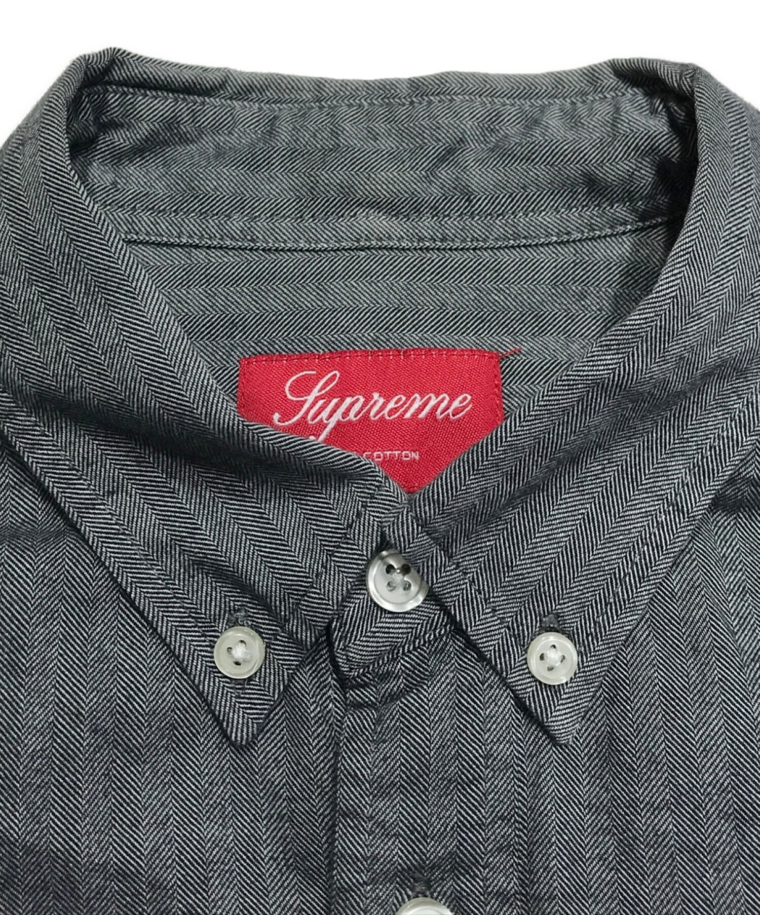 中古・古着通販】SUPREME (シュプリーム) BDシャツ グレー サイズ:S