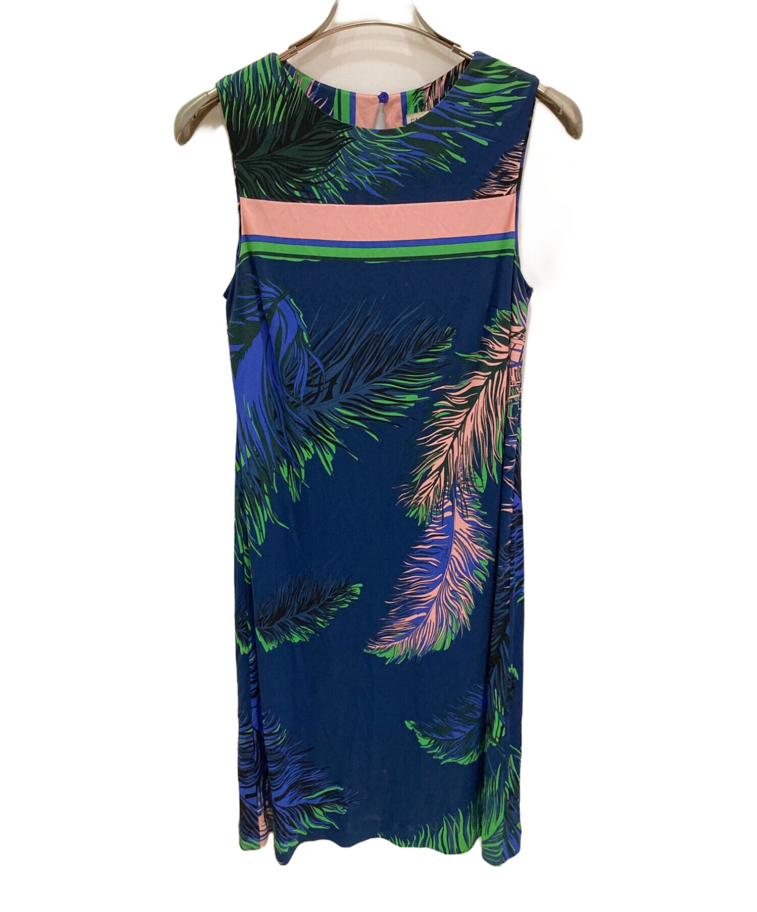 EMILIO PUCCI エミリオプッチ☆ノースリーブ膝丈ワンピース 36 エミリオプッチノースリーブワンピース