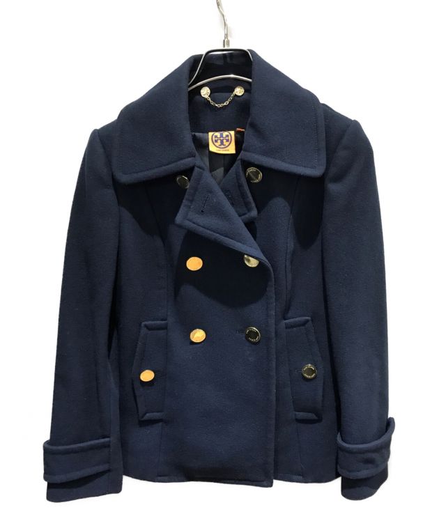 中古・古着通販】TORY BURCH (トリーバーチ) 金釦Pコート ネイビー 