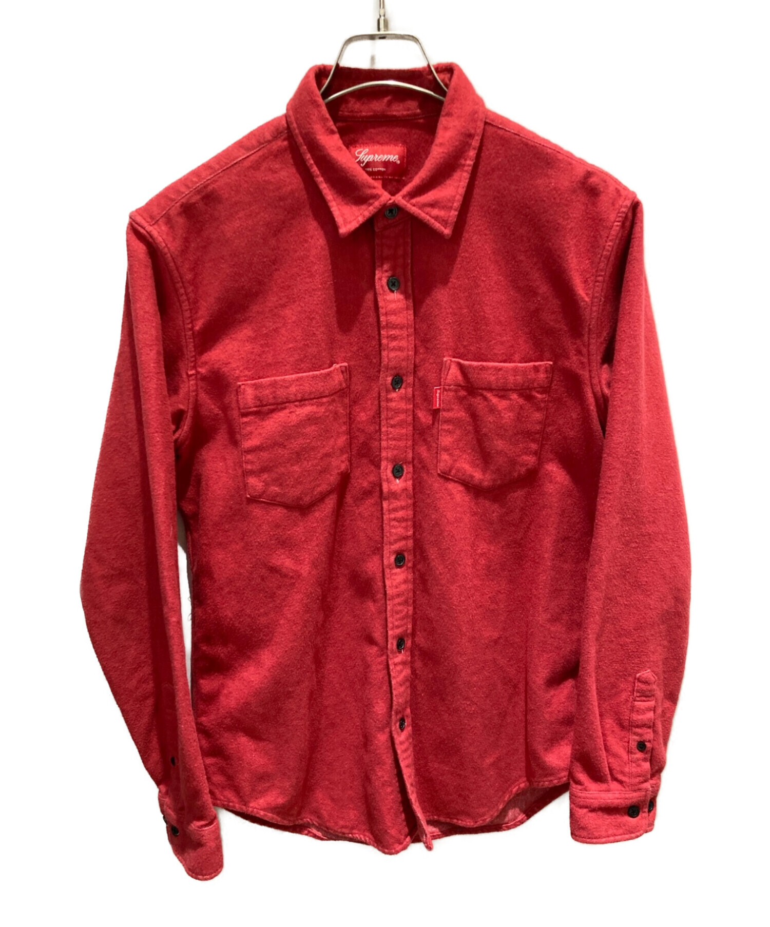 中古・古着通販】SUPREME (シュプリーム) コットンシャツ レッド 