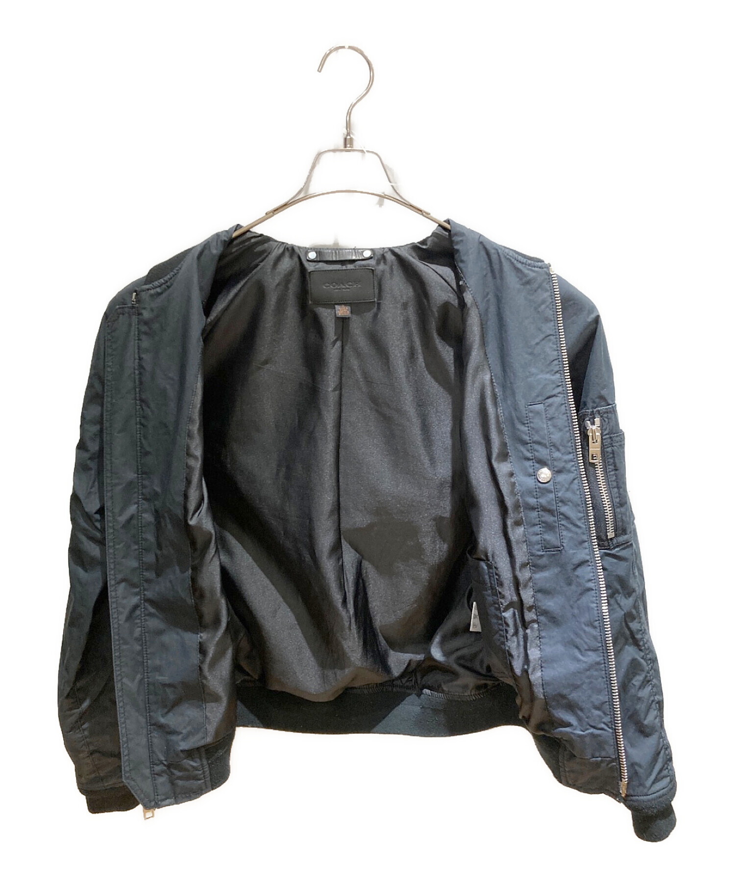 COACH (コーチ) MA-1ジャケット ブラック サイズ:S
