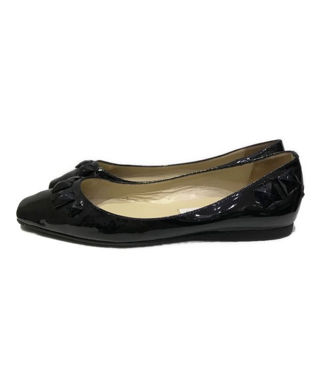 中古・古着通販】JIMMY CHOO (ジミーチュウ) フラットパンプス 