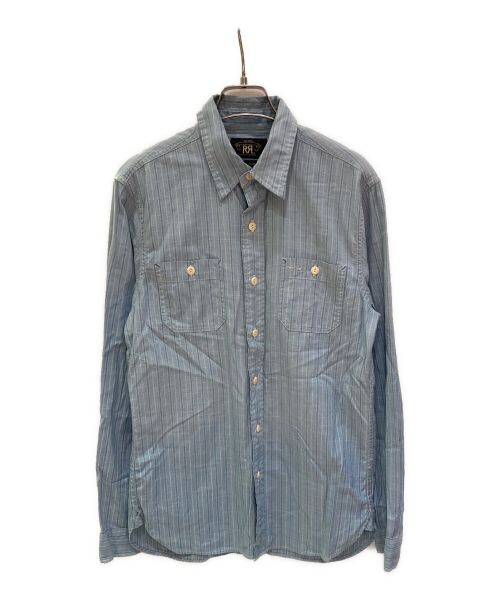 中古・古着通販】RRL (ダブルアールエル) ストライプシャツ スカイ 