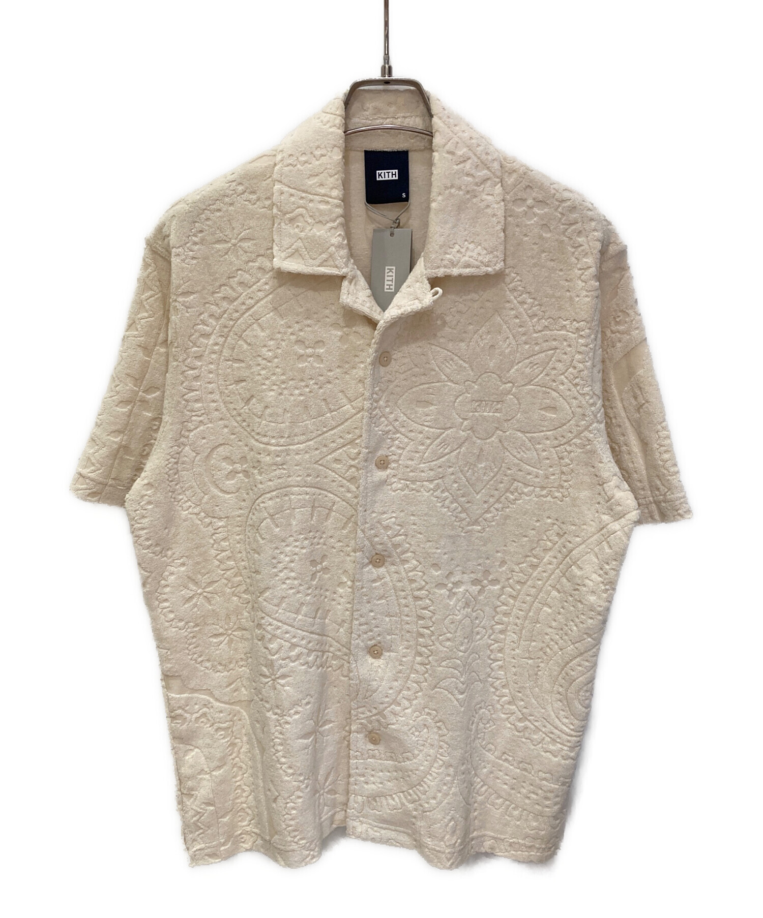 中古・古着通販】KITH (キス) 半袖シャツ ベージュ サイズ:S｜ブランド 