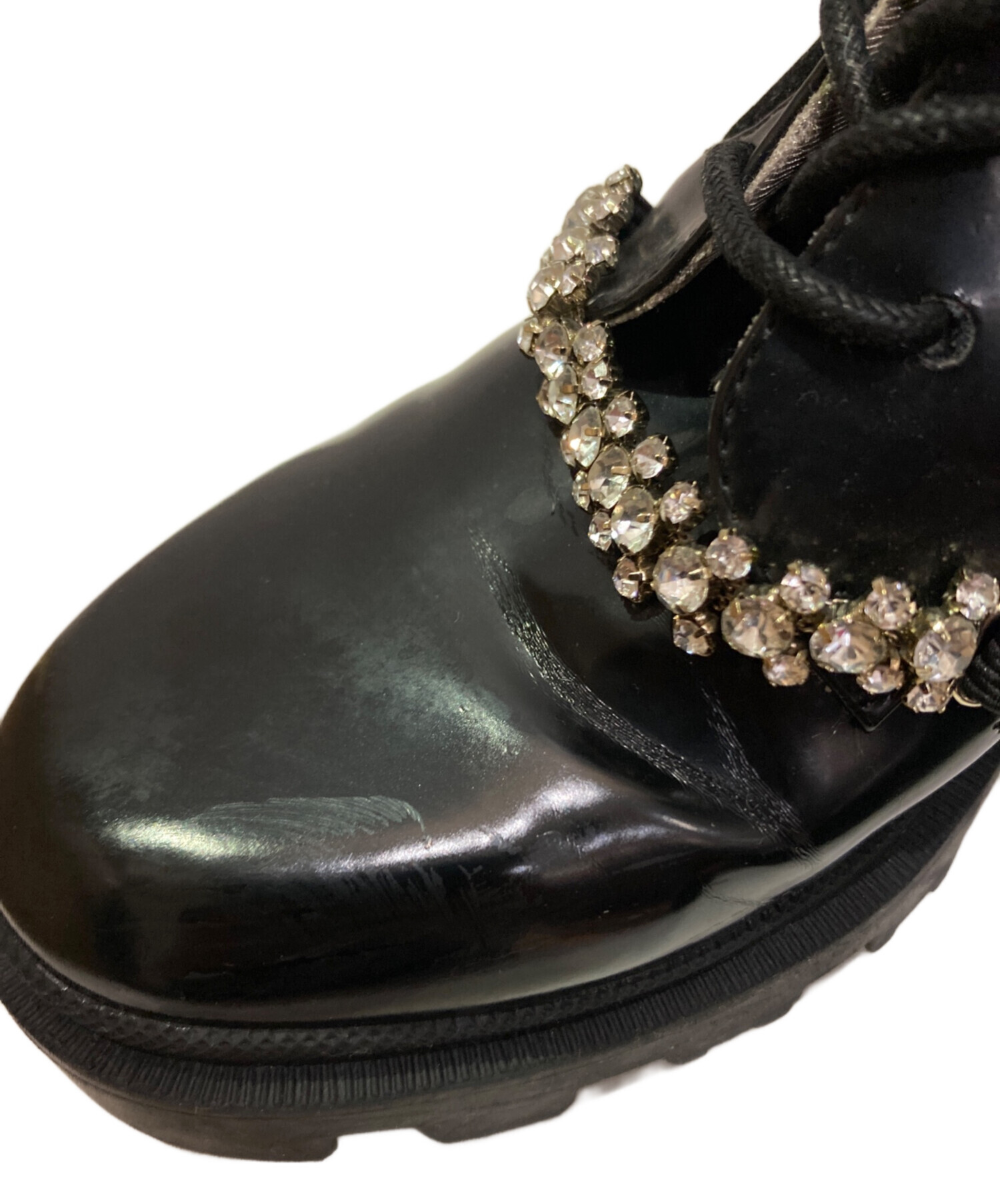 Herlipto Crystal Lace-Up Ankle Boots レディース