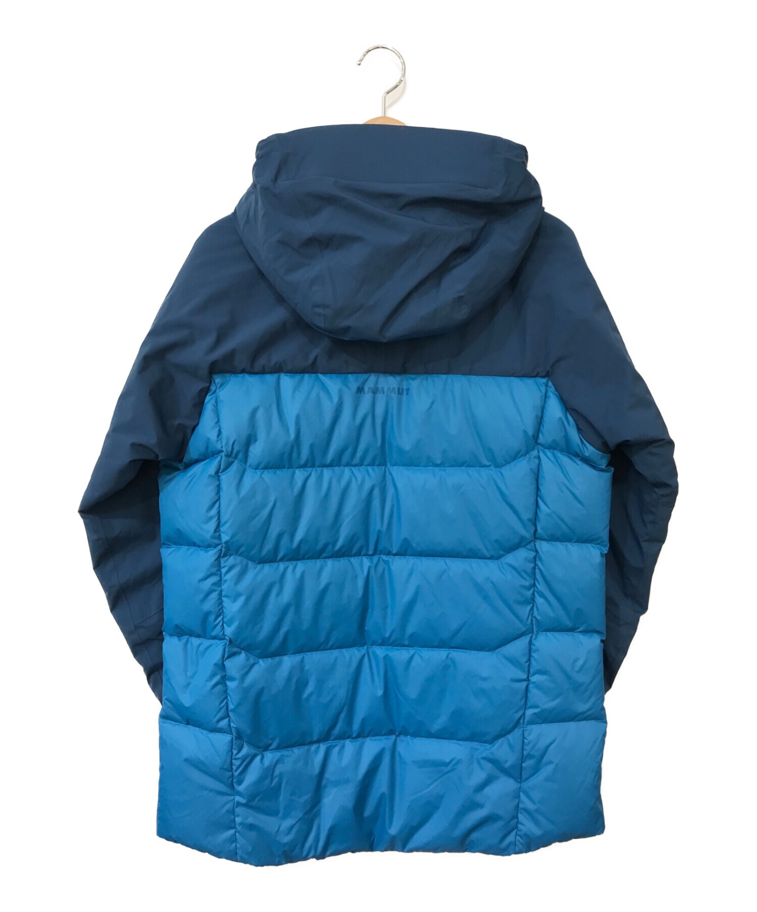 MAMMUT (マムート) ライムプロインハイブリッドフーデッドジャケット ブルー×ネイビー サイズ:M