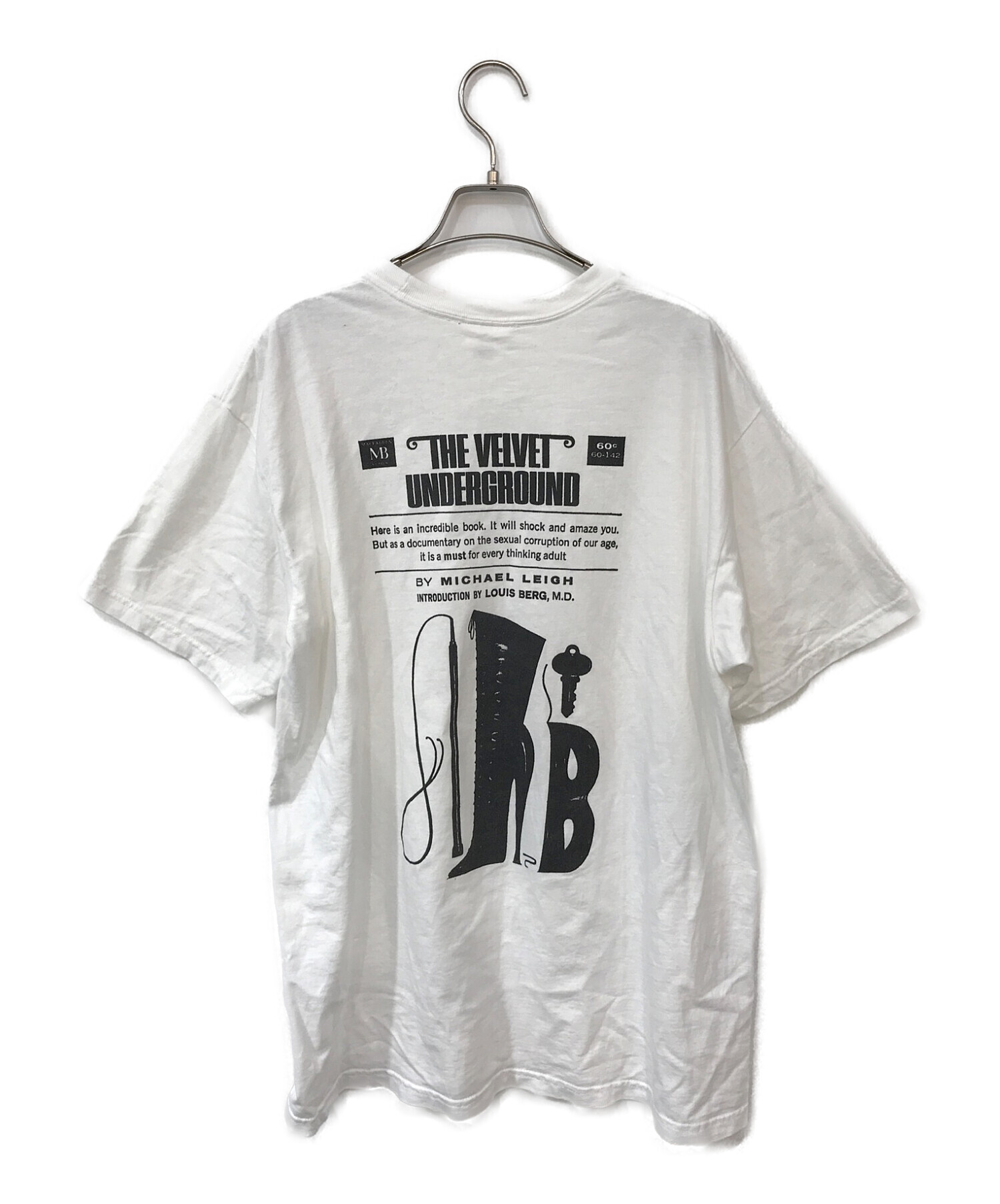 Supreme×The Velvet Underground (シュプリーム×ヴェルヴェット・アンダーグラウンド) コラボプリントTシャツ  ホワイト×ブラック サイズ:L