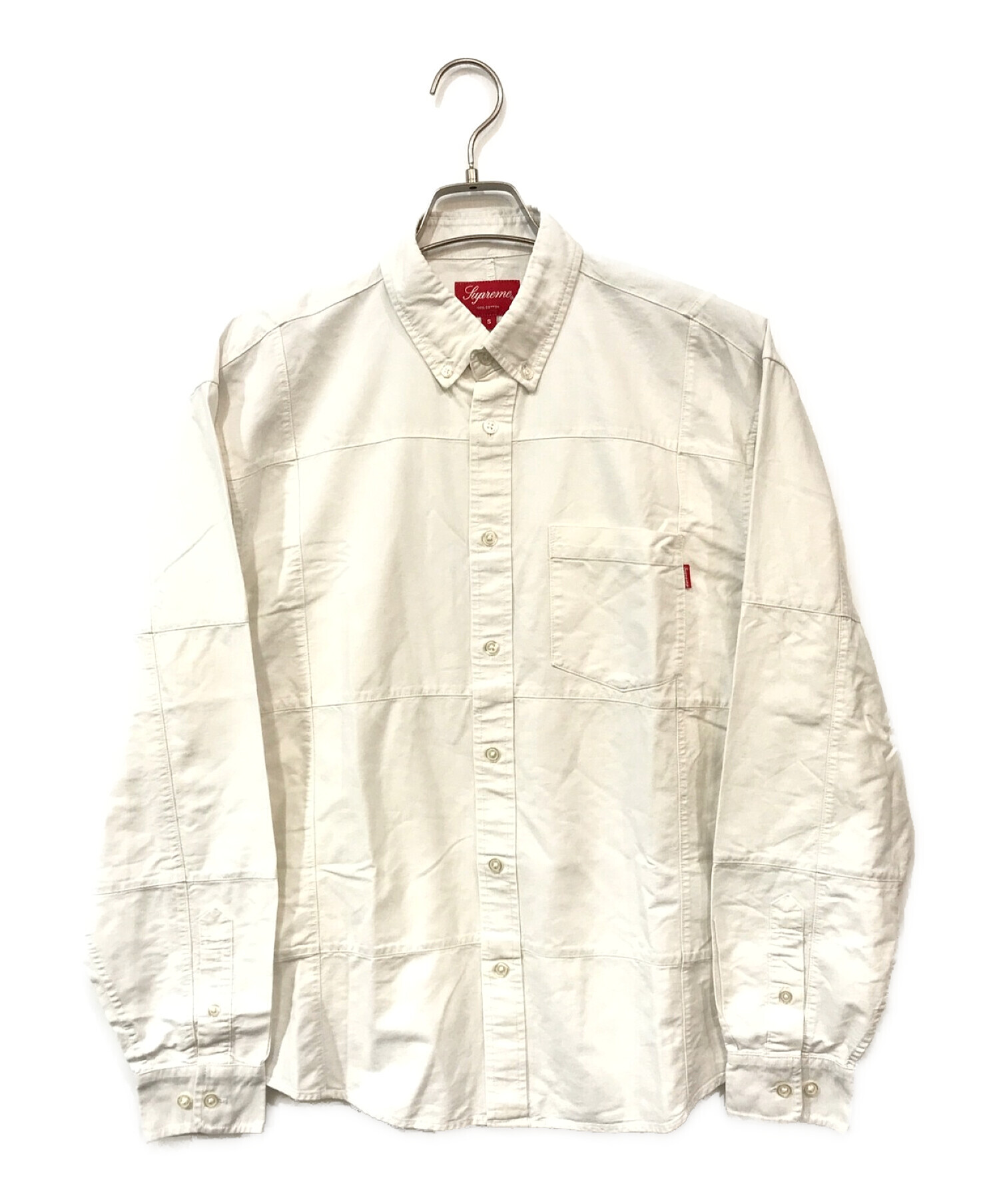 SUPREME (シュプリーム) Patchwork Oxford Shirt ホワイト サイズ:S