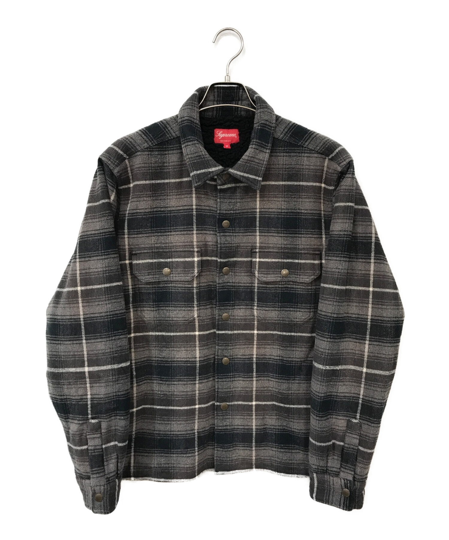 Supreme Shearling Lined Flannel Shirt