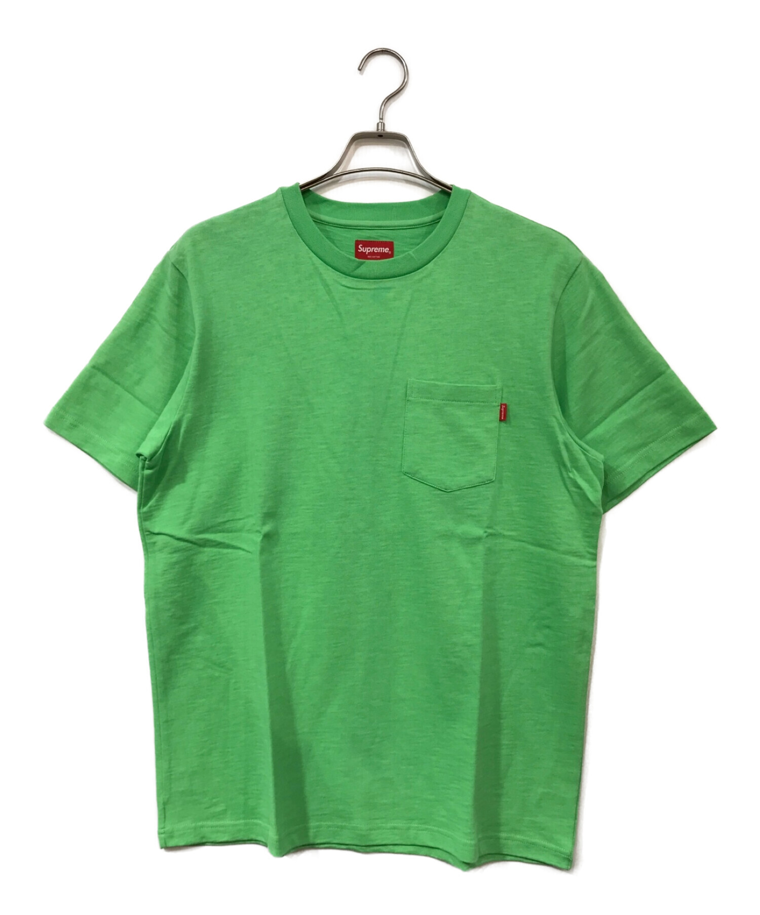 SUPREME (シュプリーム) ポケットTシャツ ライトグリーン サイズ:M