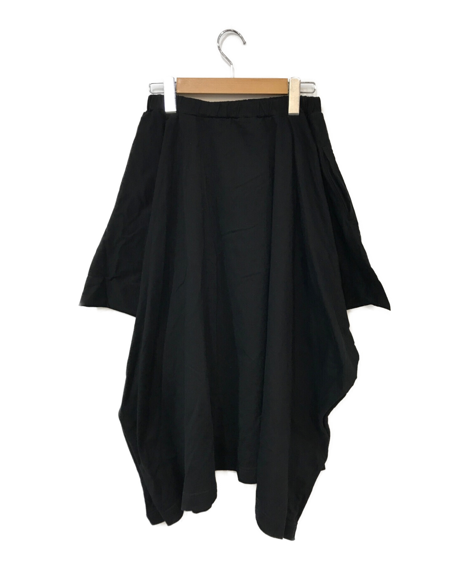 中古・古着通販  リミフゥ 変形スカート ブラック サイズ:2