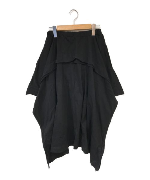 【中古・古着通販】LIMI feu (リミフゥ) 変形スカート ブラック