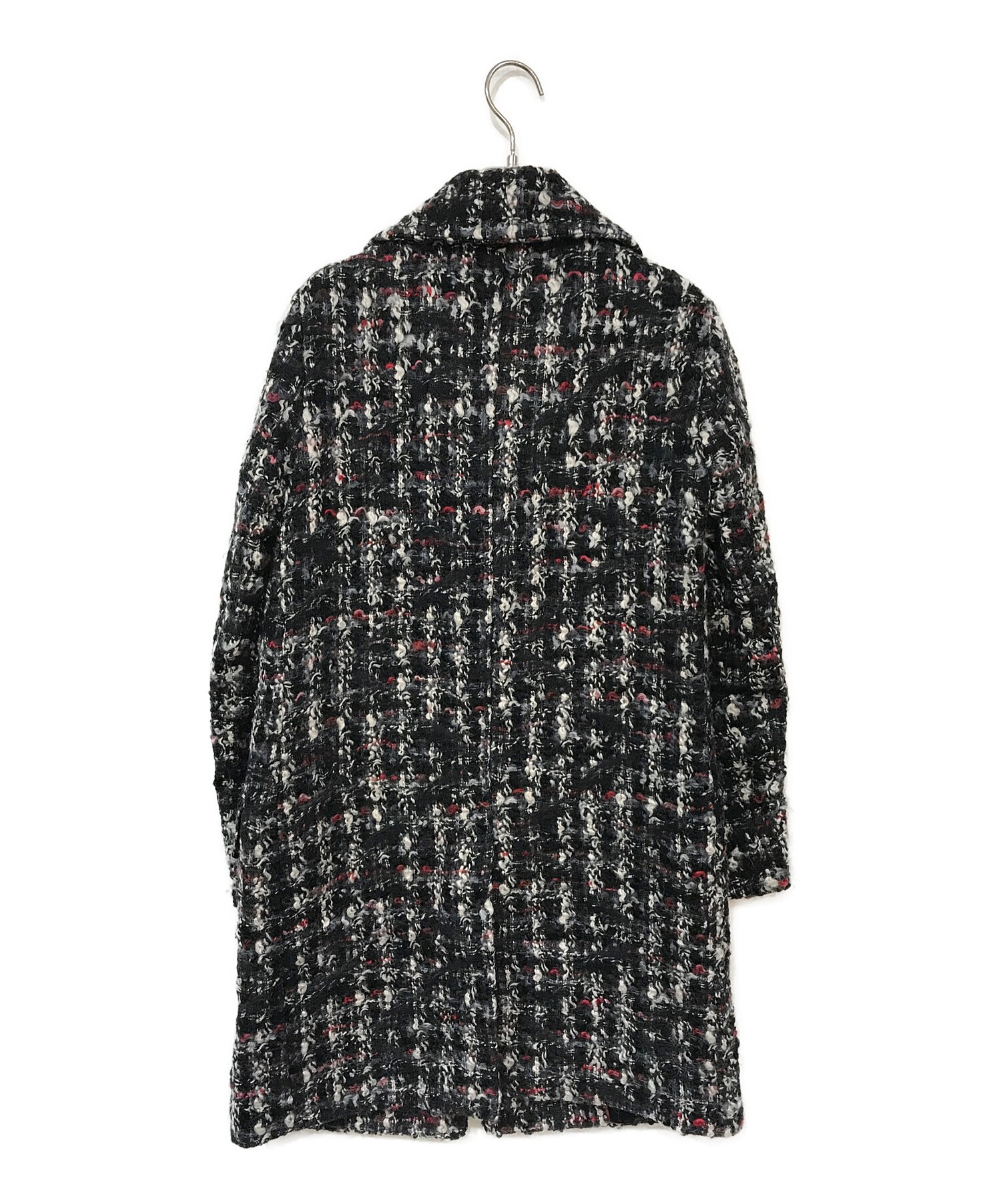 中古・古着通販】MARELLA (マレーラ) ツイードコート ブラック サイズ 
