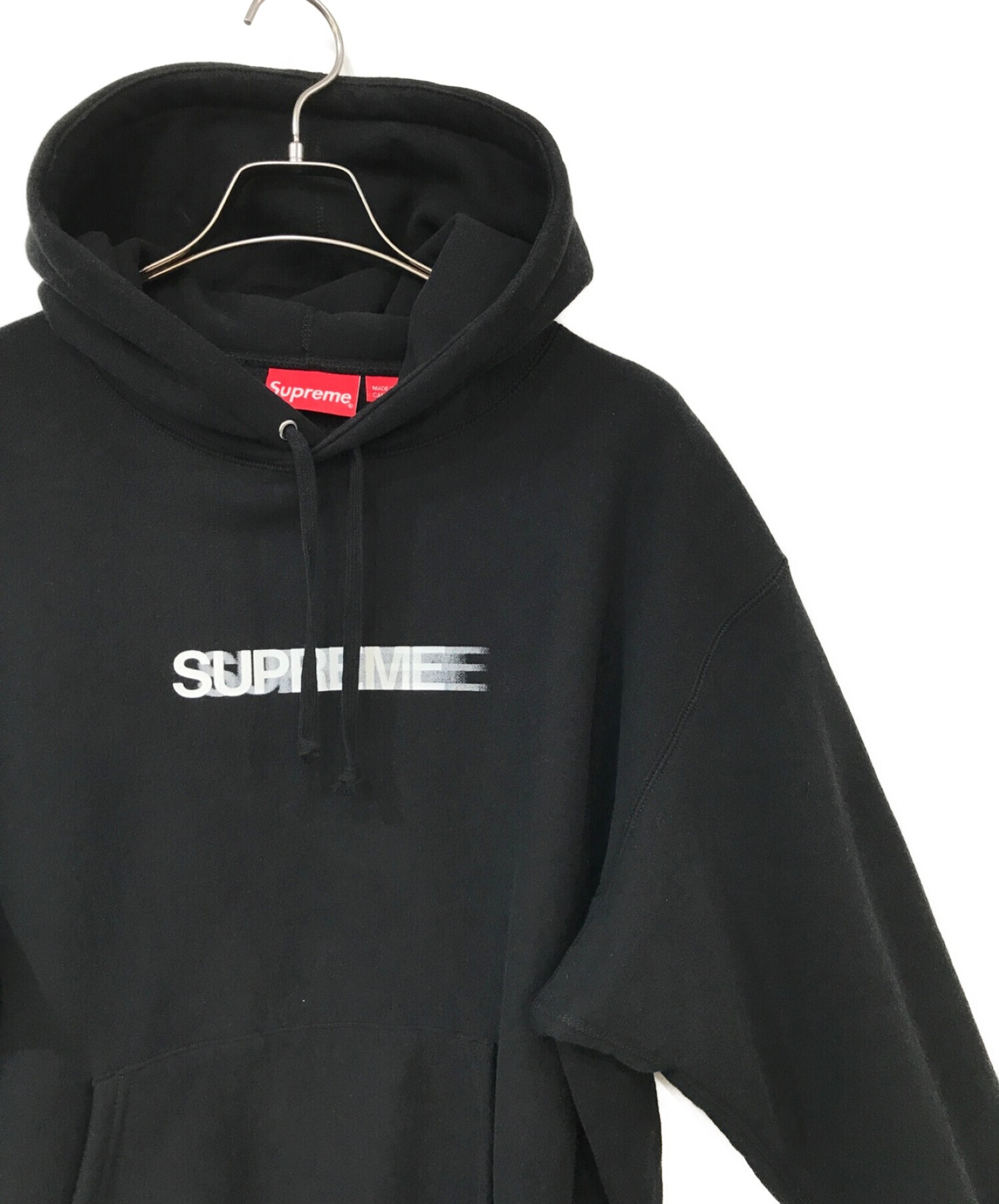 SUPREME (シュプリーム) Motion Logo Hooded Sweatshirt ブラック サイズ:L