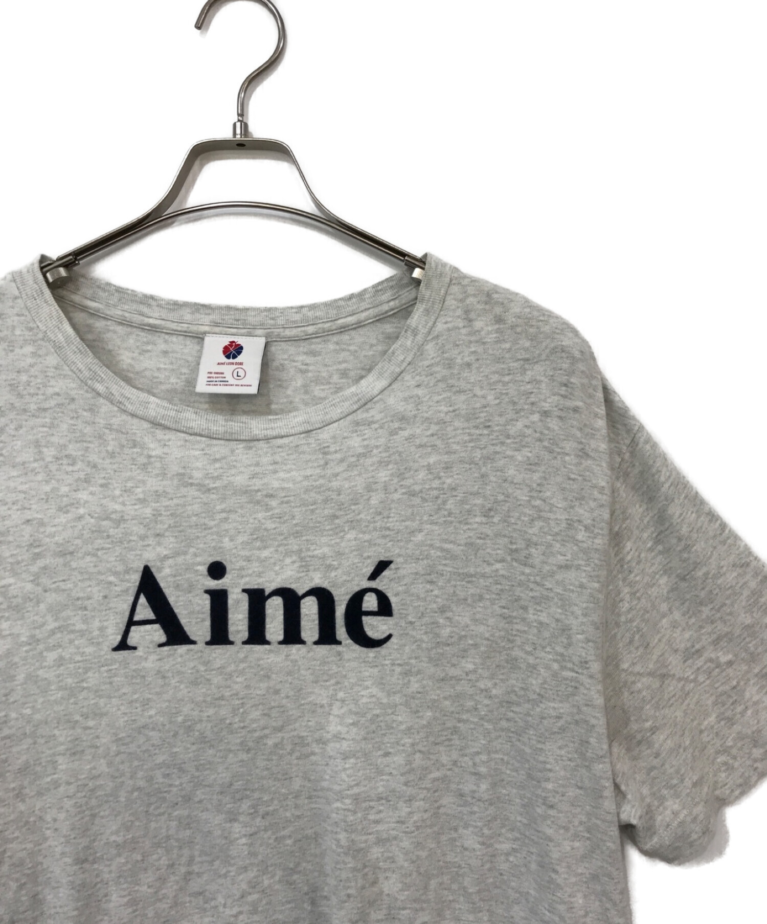 Aime Leon Dore (エメレオンドレ) ロゴTシャツ グレー サイズ:L
