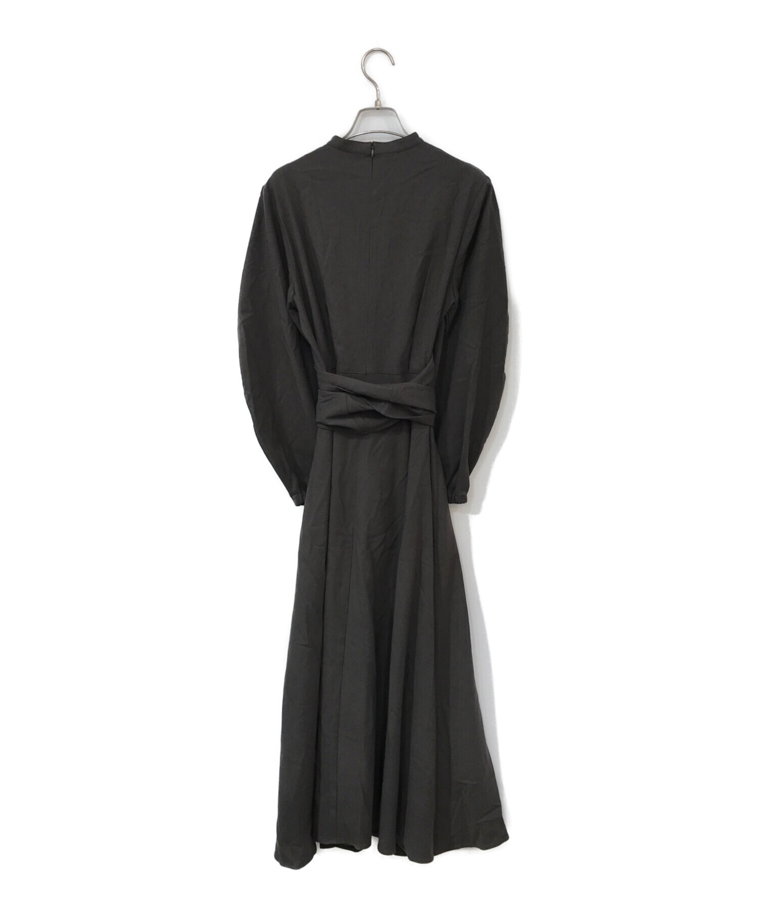 L'Or (ロル) Cocoon Sleeve Wrap Dress グレー サイズ:FREE