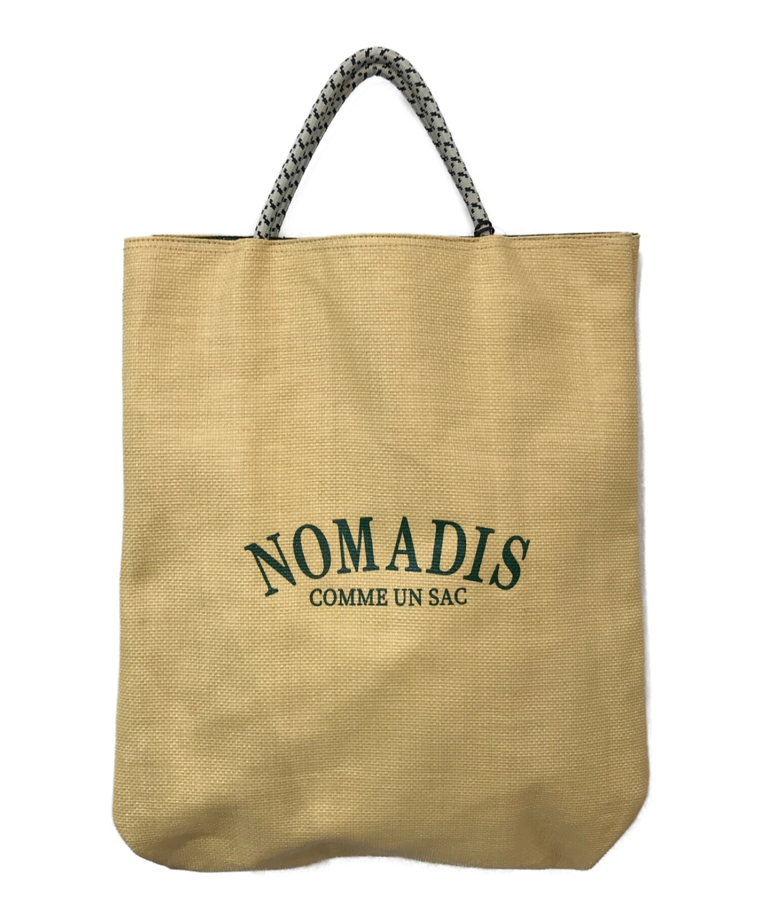 ノマディス nomadis トートバッグ ベージュ/グリーン
