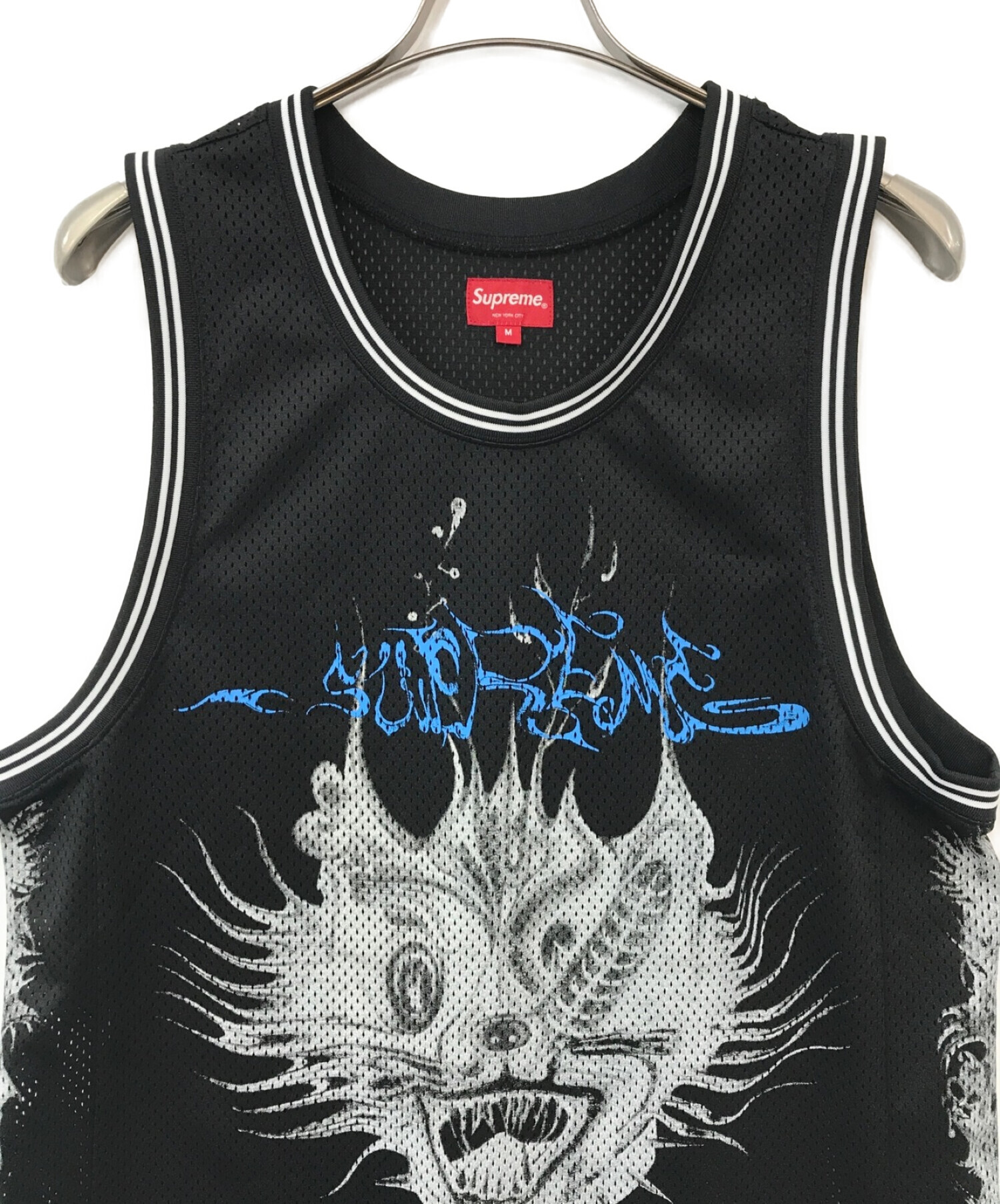 Supreme Curve Basketball Jersey 滴り 17ss M 