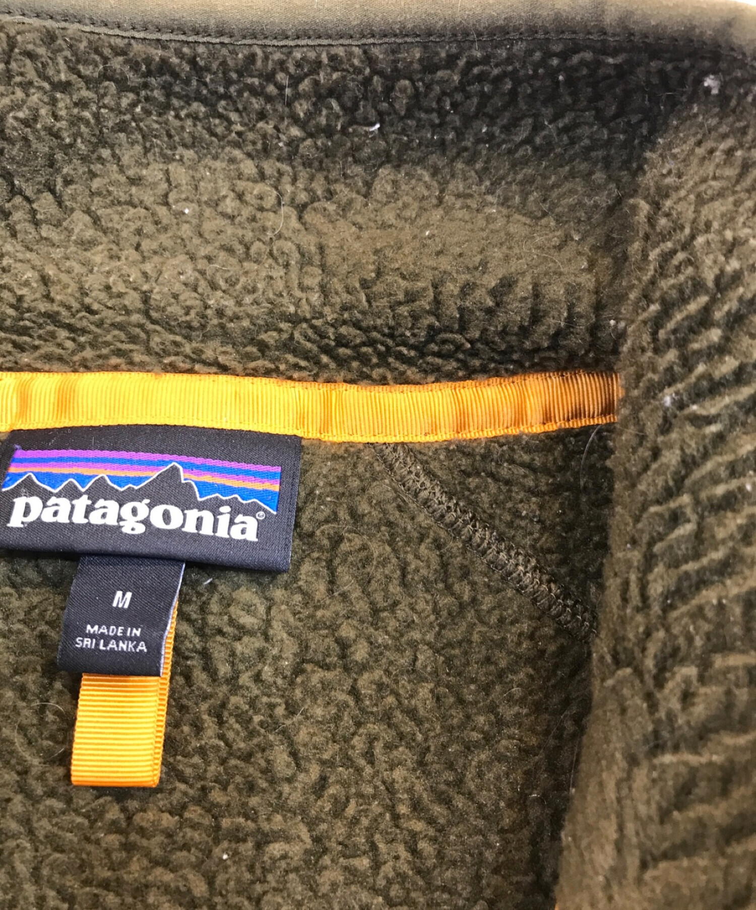 Patagonia (パタゴニア) レトロパイルジャケット オリーブ サイズ:Ｍ