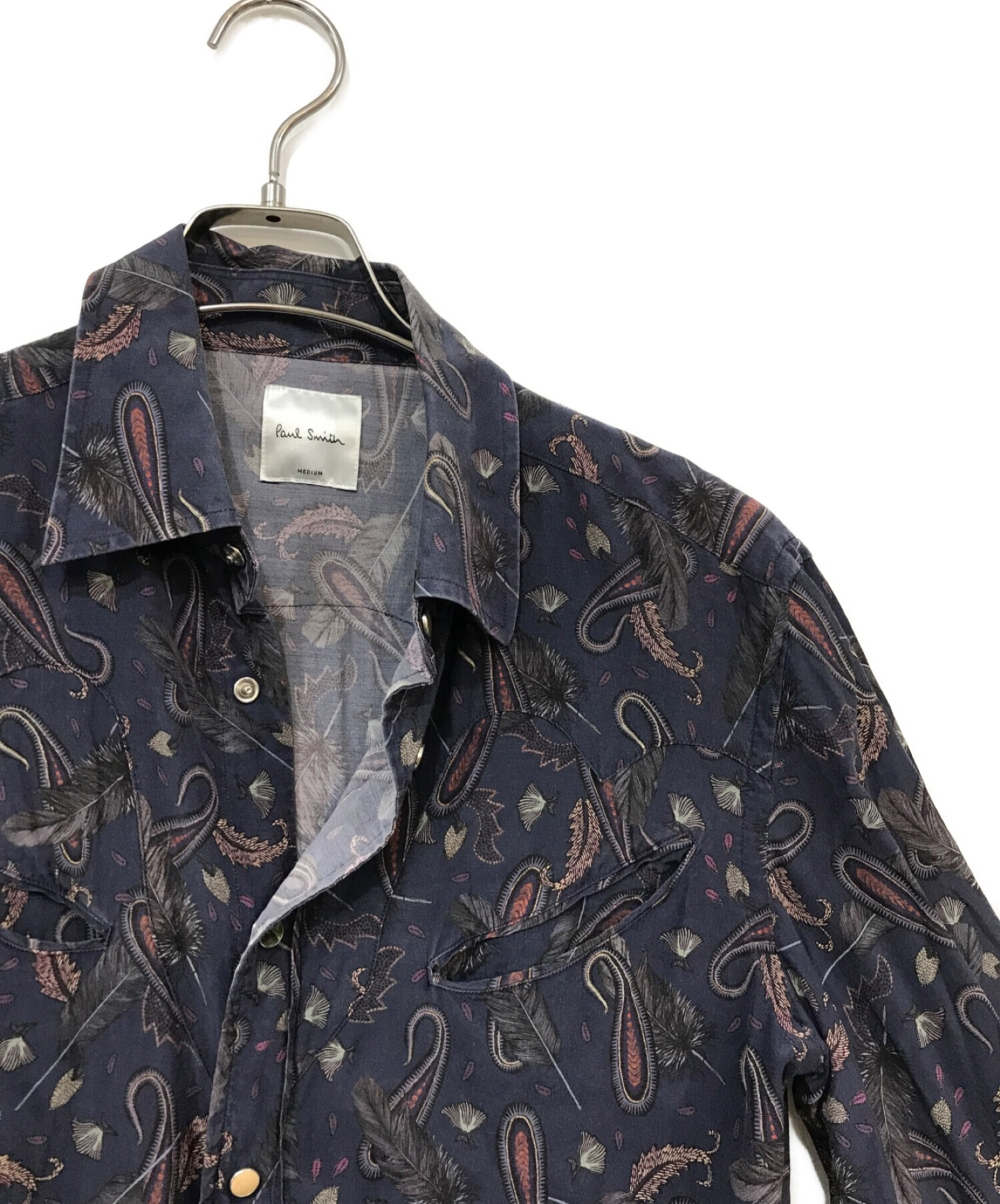 中古・古着通販】PAUL SMITH (ポールスミス) ペイズリー柄シャツ 