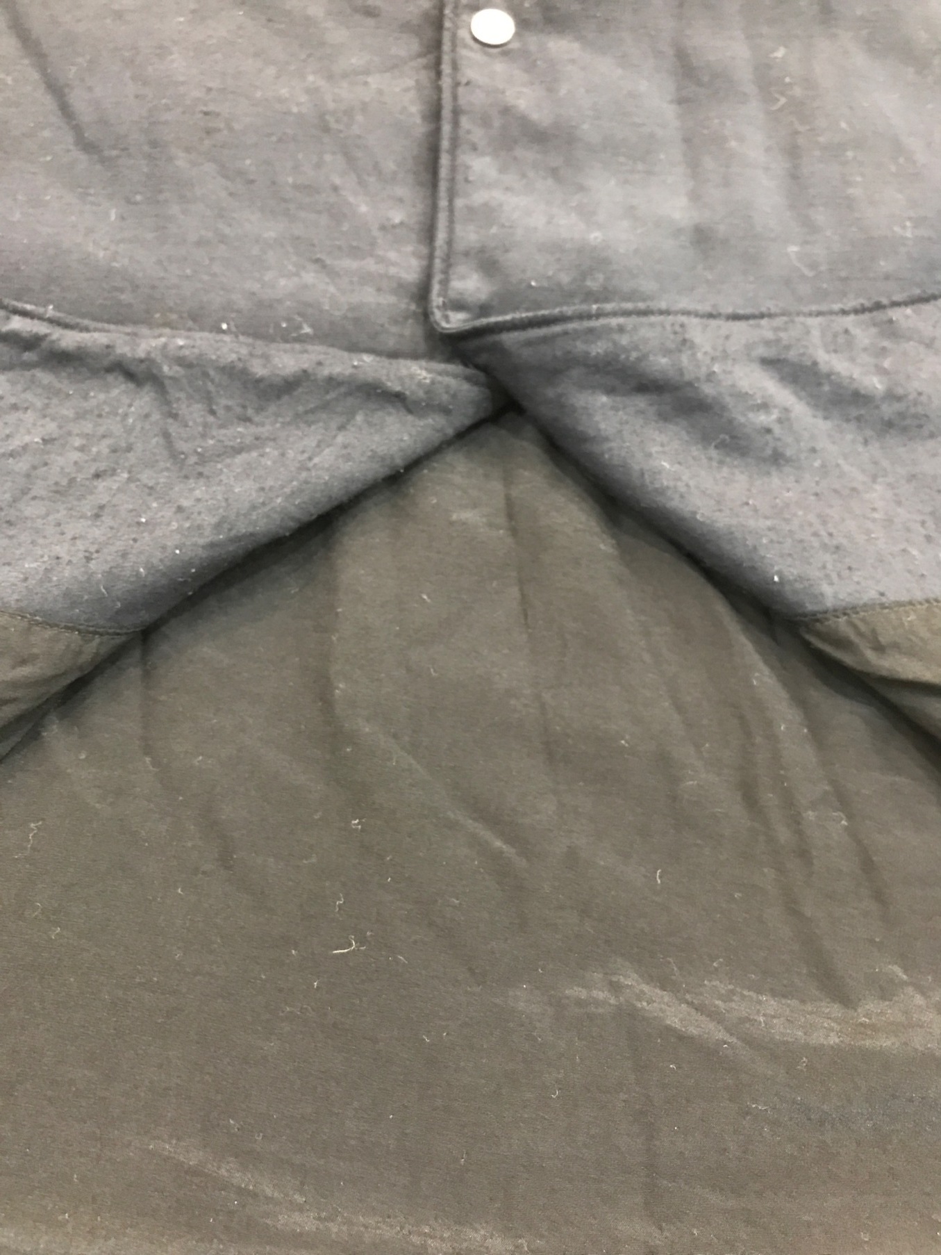 COMOLI (コモリ) ナイロンシルク中綿 シャツジャケット ネイビー サイズ:2