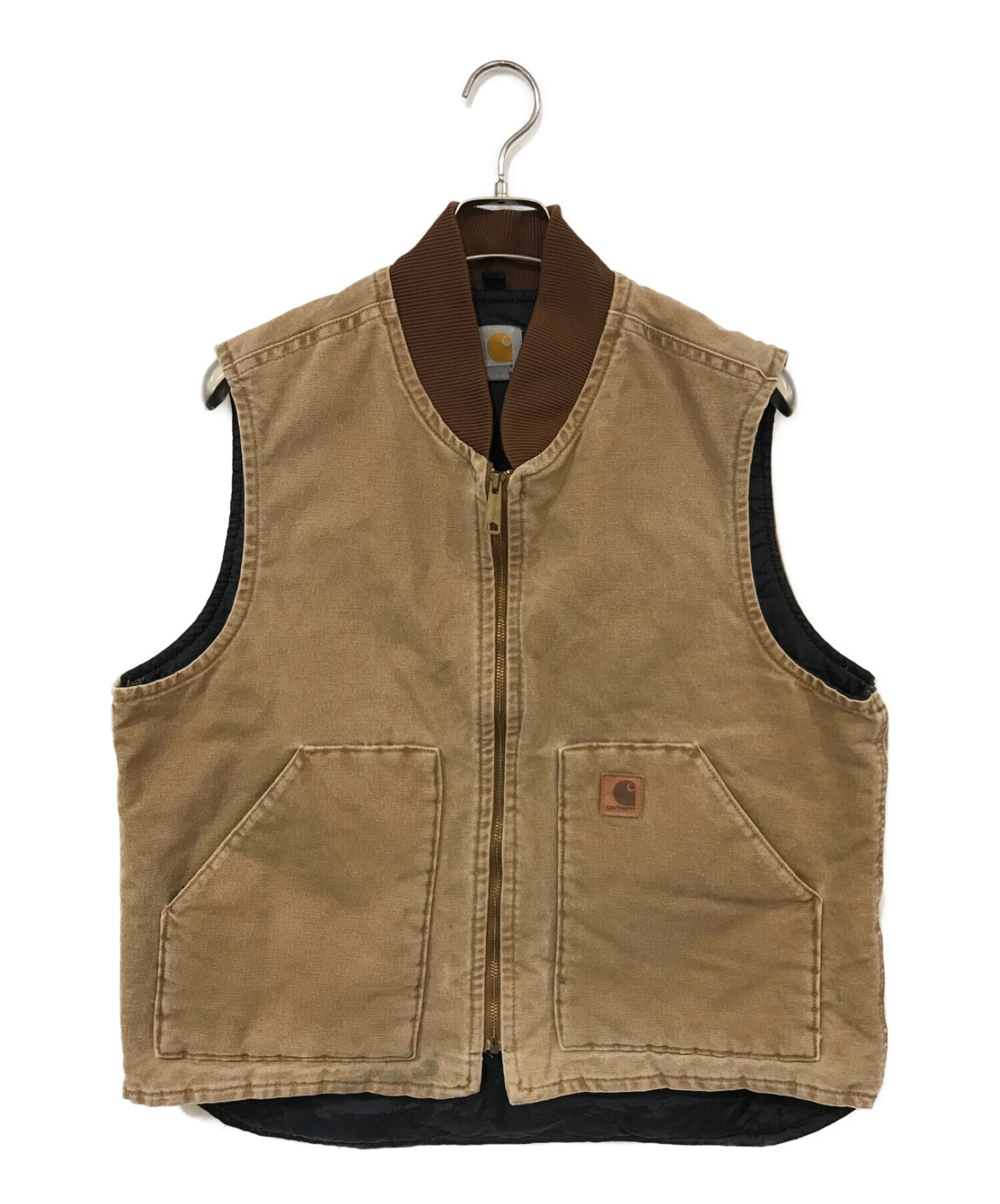 中古・古着通販】CarHartt (カーハート) ダックベスト ブラウン サイズ 