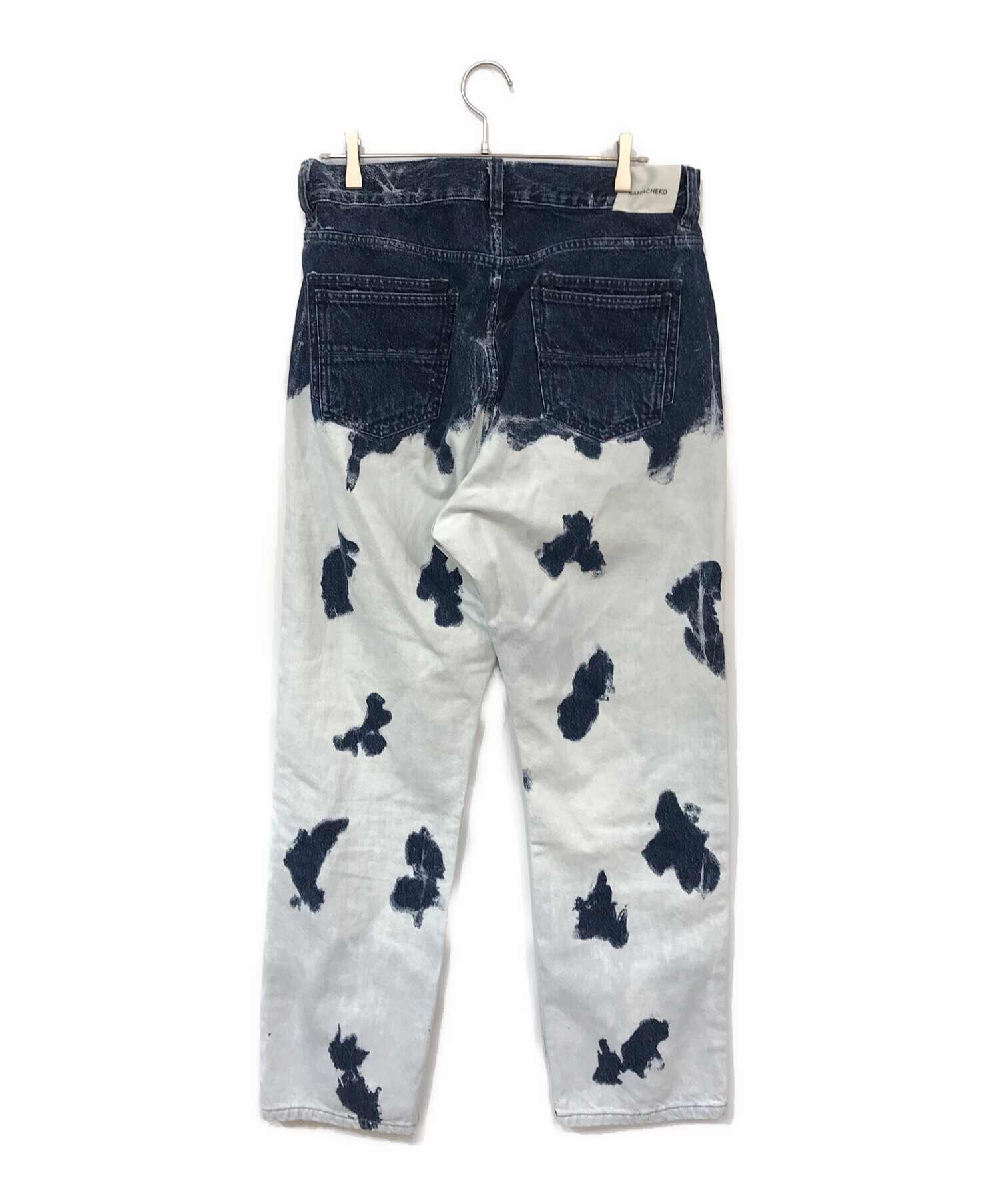 中古・古着通販】NAMACHEKO (ナマチェコ) ブリーチ加工デニムパンツ 