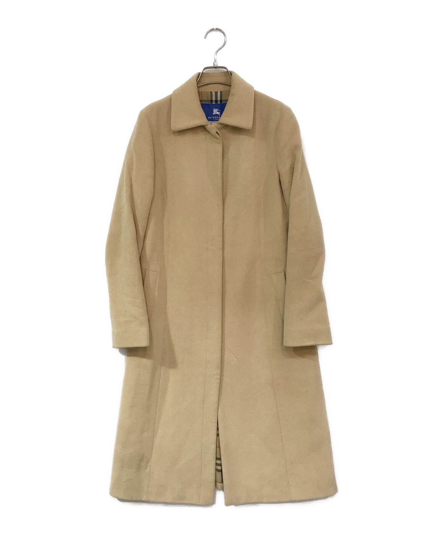 バーバリーロンドン】 アンゴラ混 ノヴァ ステン カラーコート 大きい