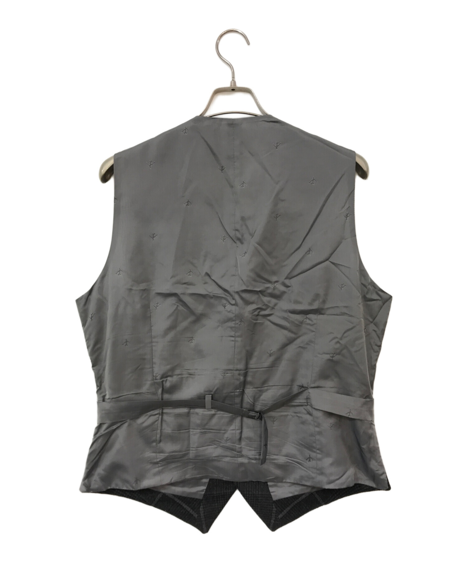 中古】【未使用】イザイア ISAIA 7FOLD シルク ストライプ柄ネクタイ 