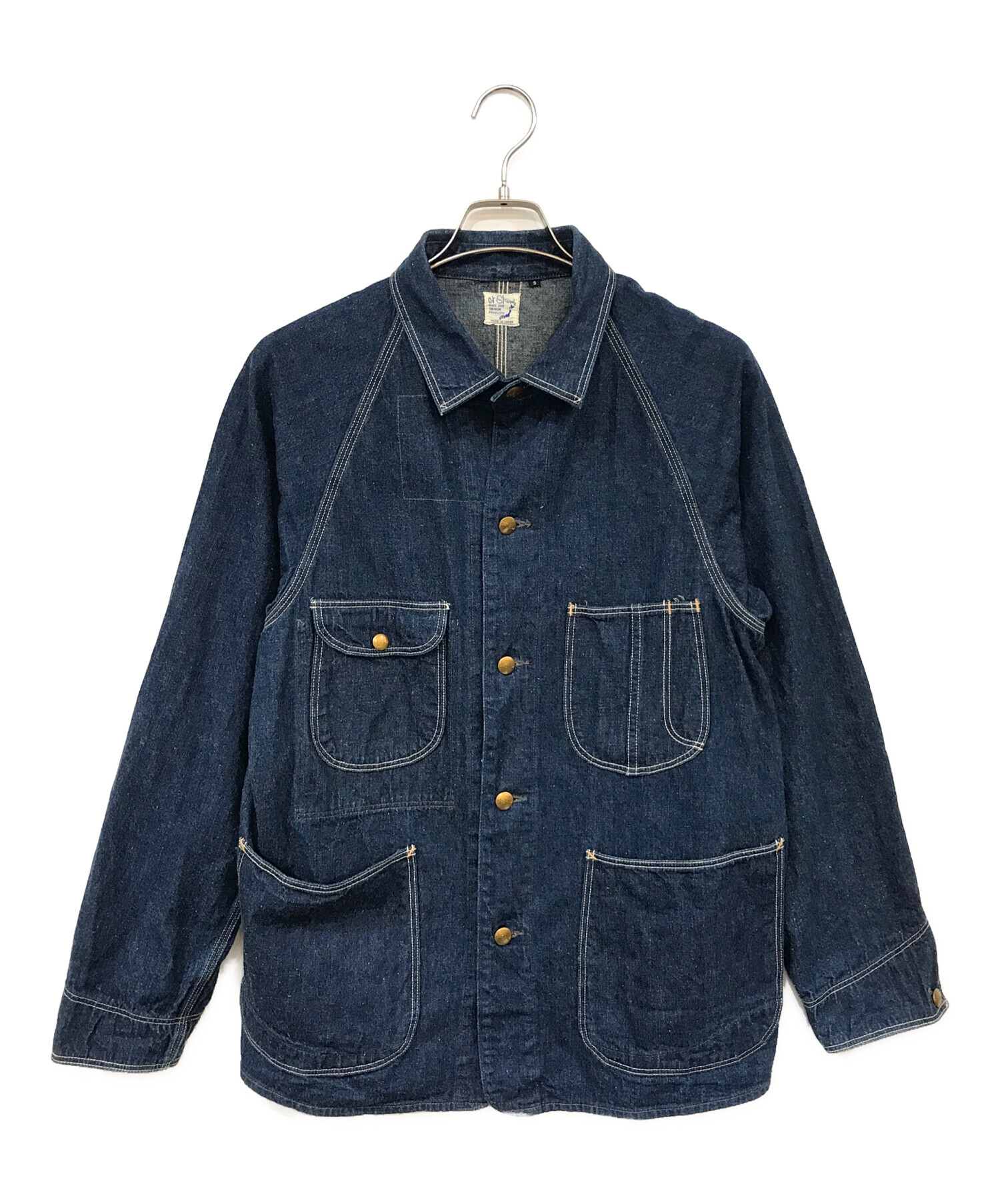 中古・古着通販】orSlow (オアスロウ) デニムカバーオール インディゴ 