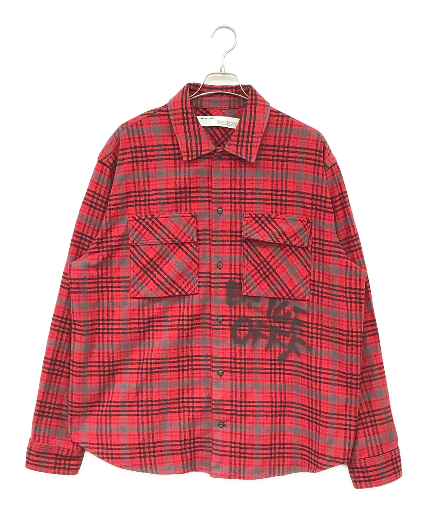 初期 プレミア off-white 可愛らしかっ オフホワイト 長袖 レッド