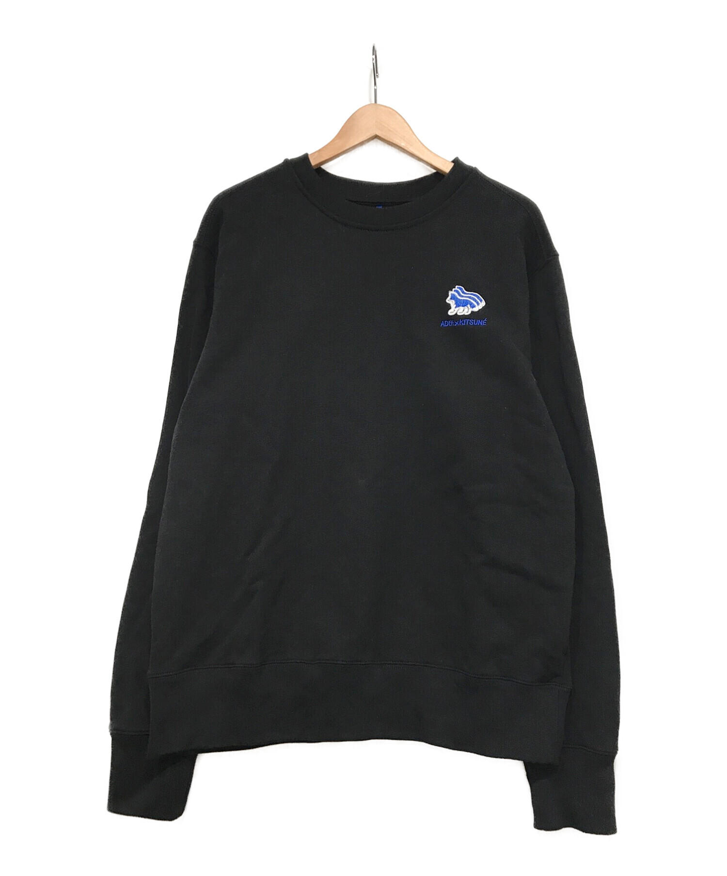 ADER error × MAISON KITSUNE (アーダーエラー×メゾンキツネ) Triple fox sweatshirt ブラック  サイズ:A1
