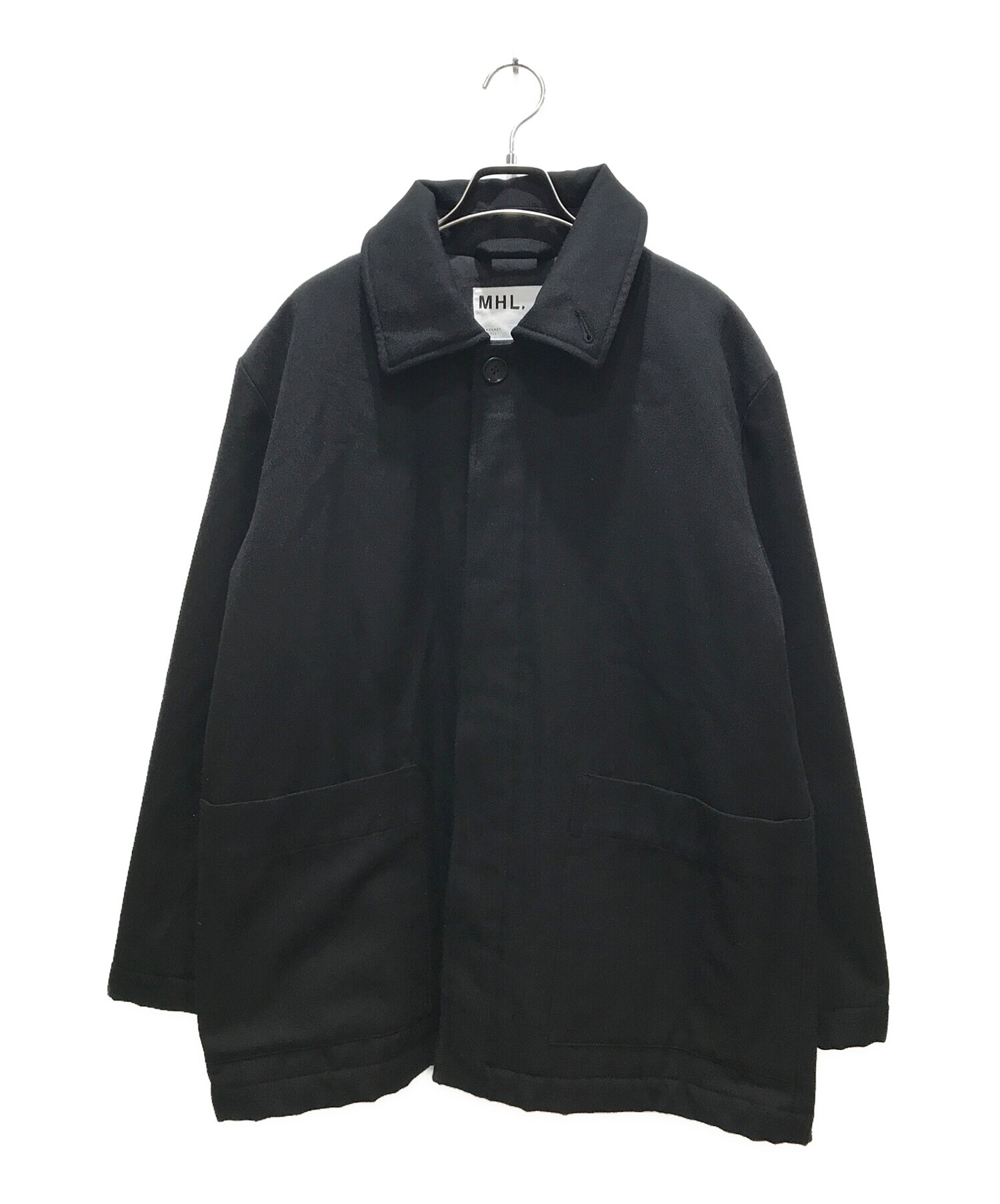 中古・古着通販】MHL (エムエイチエル) COTTON WOOL DRILL ブラック 