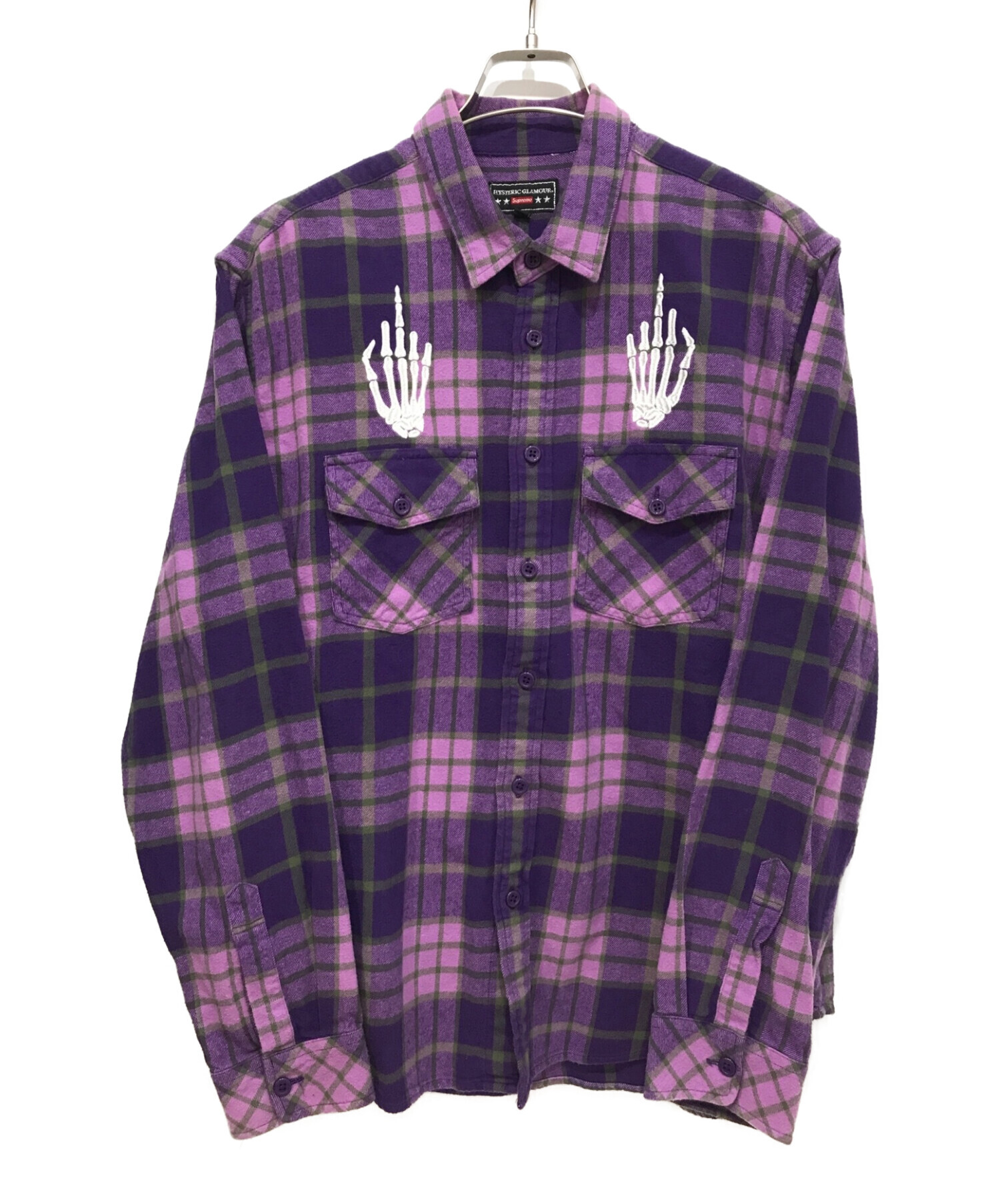 Supreme HYSTERIC GLAMOUR Flannel Shirt 紫