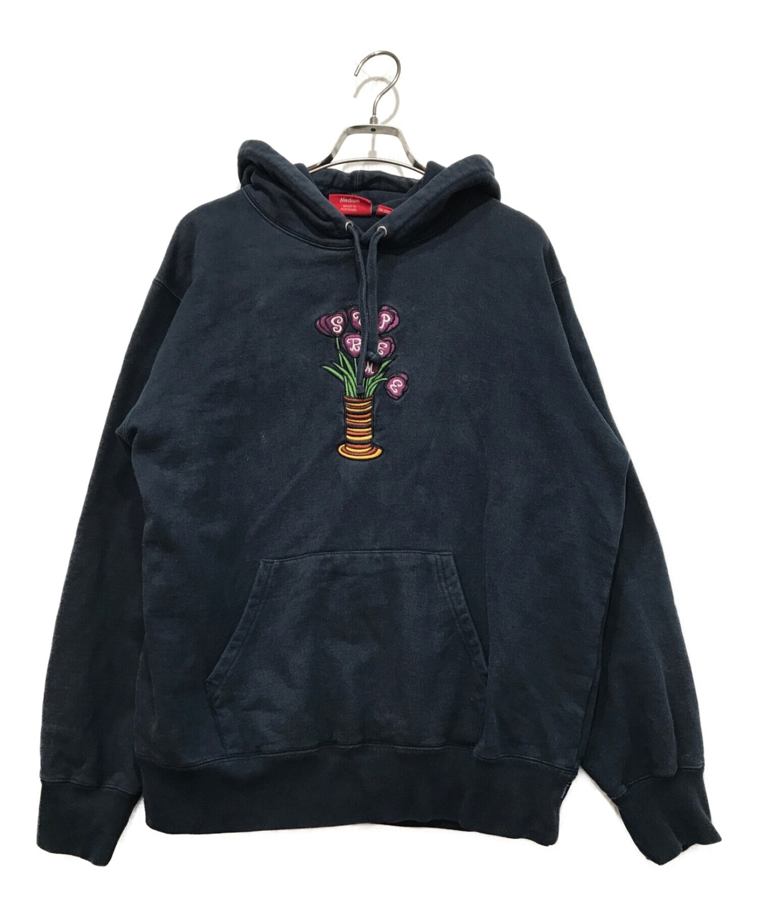SUPREME (シュプリーム) Flowers Hooded Sweatshirt ブラック サイズ:M