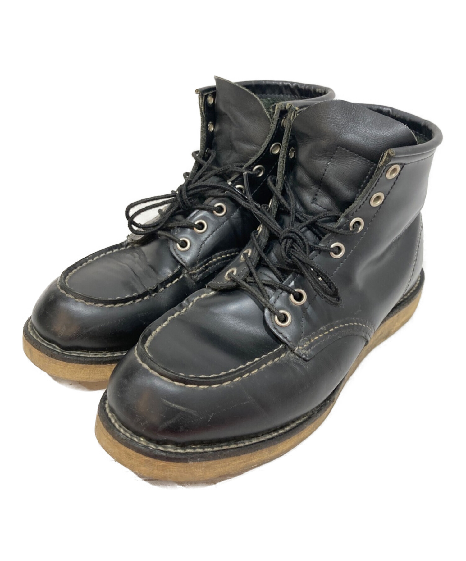 中古・古着通販】RED WING (レッドウィング) レザーブーツ ブラック 