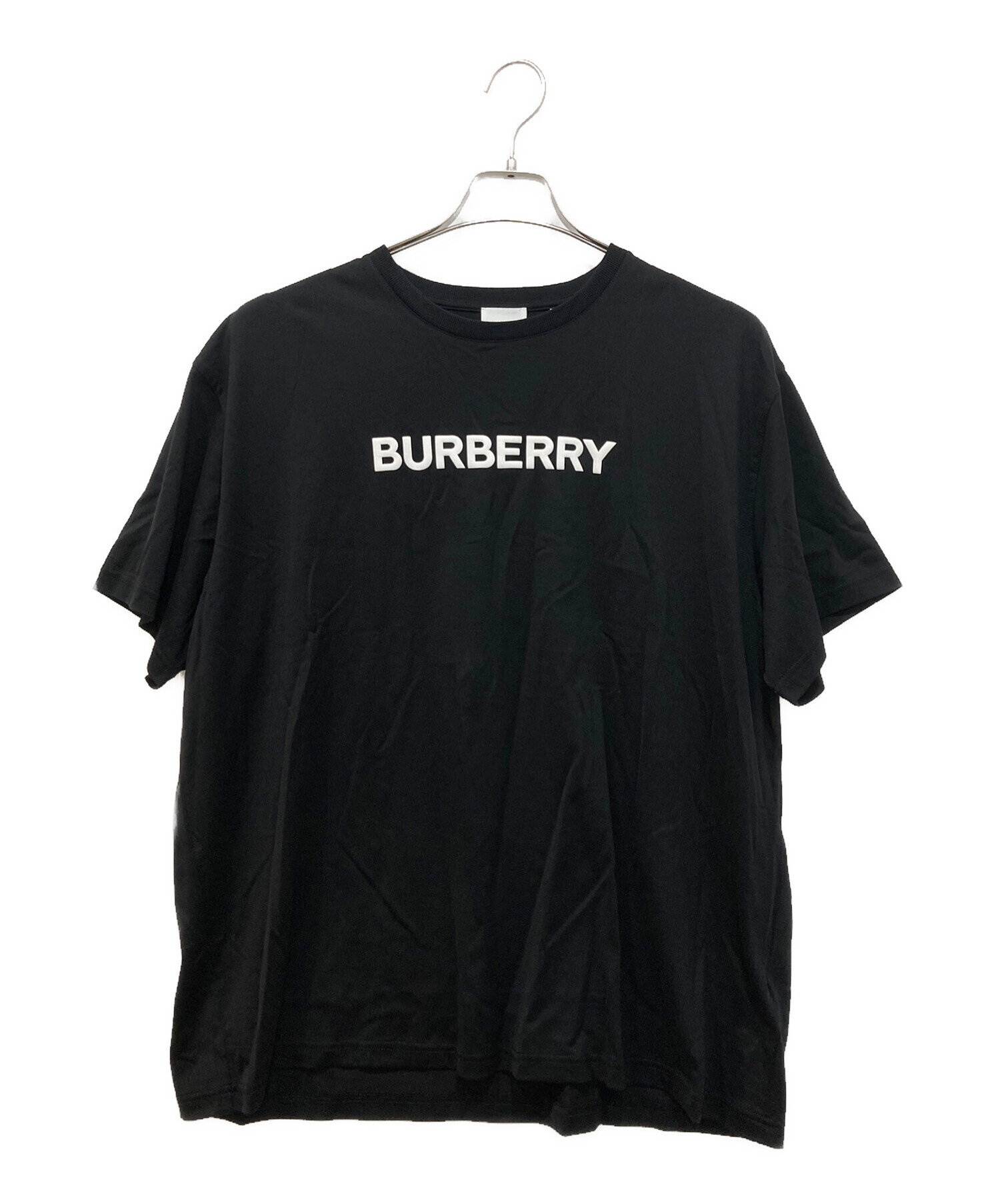 新品】BURBERRY バーバリー オーバーサイズ ロゴＴシャツ 黒 L-