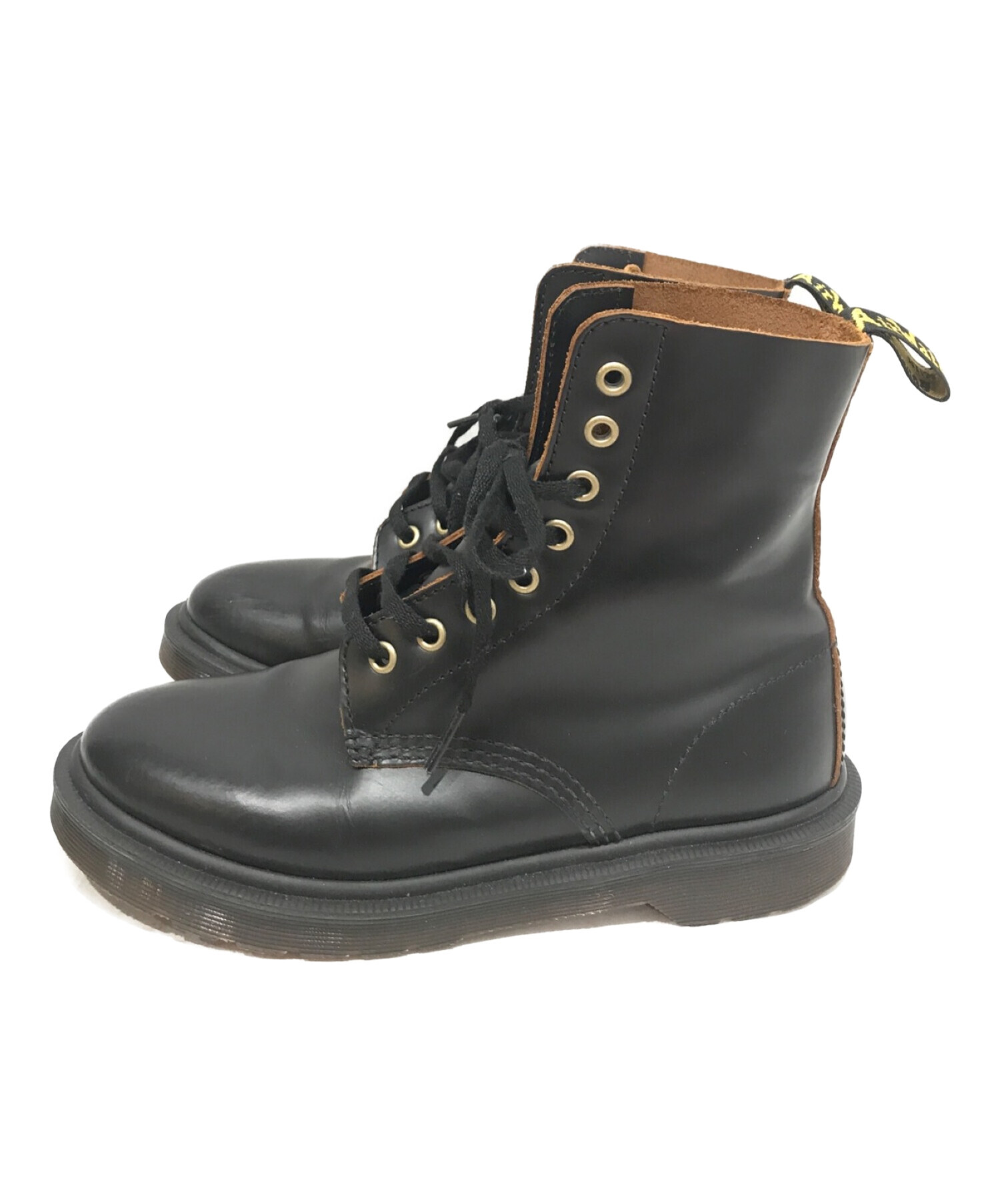 ドクターマーチン Dr.Martens UK4ブラック 8ホール ファッション