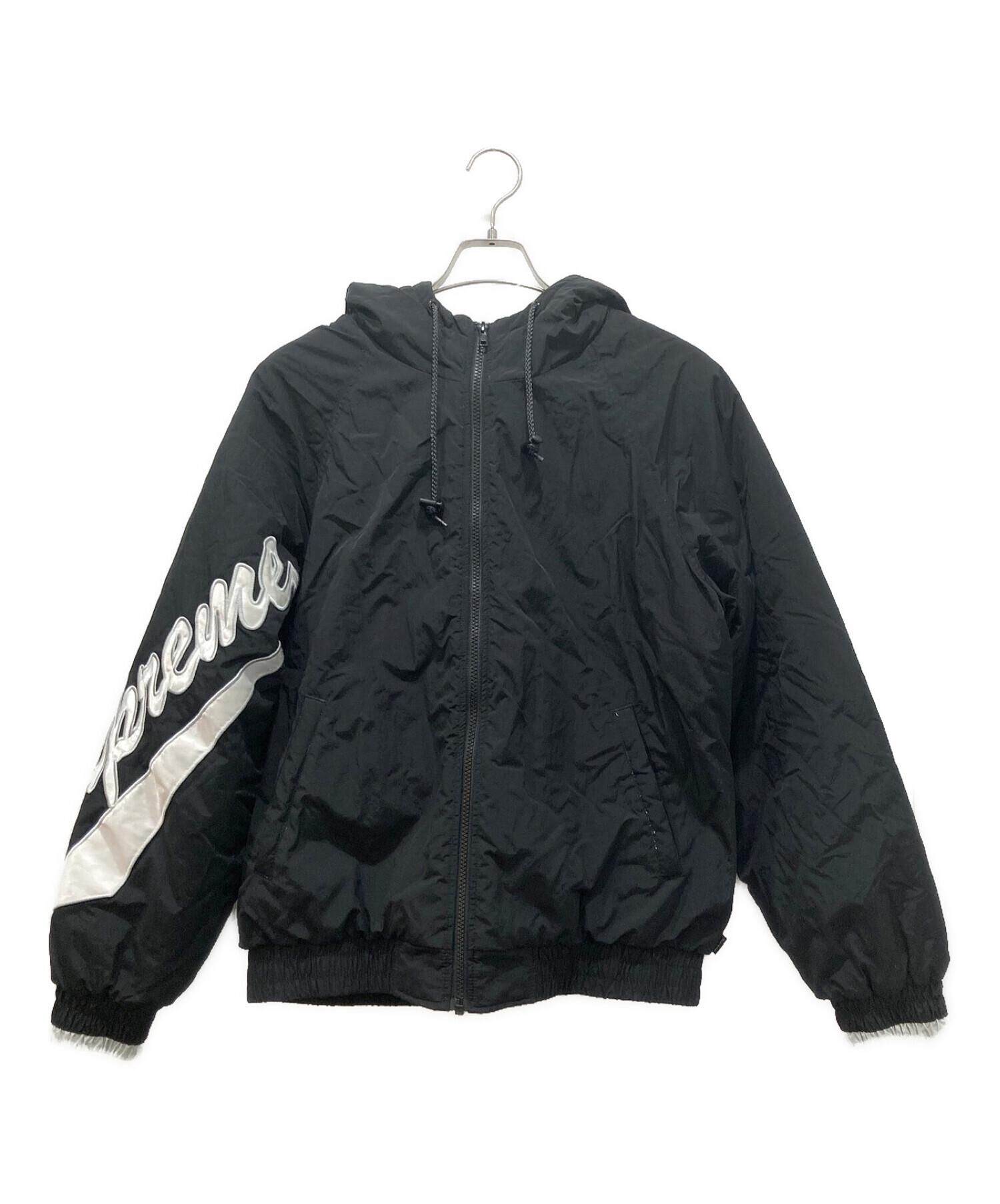 SUPREME (シュプリーム) Sleeve Script Sideline Jacket ブラック サイズ:M