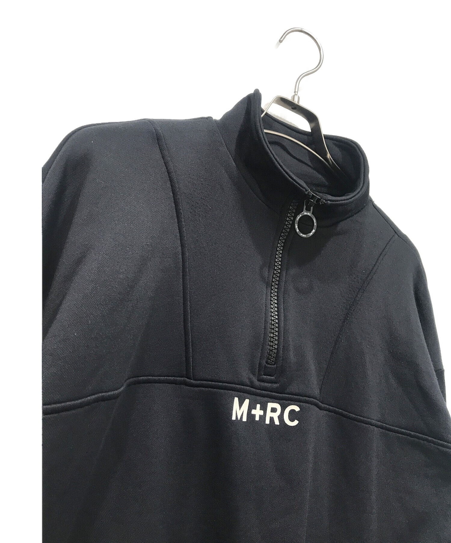 M+RC NOIR (マルシェノア) ハーフジップスウェット ブラック サイズ:M