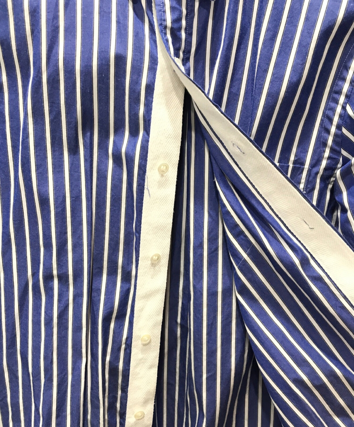 sacai (サカイ) 長袖シャツ ホワイト×ブルー サイズ:1