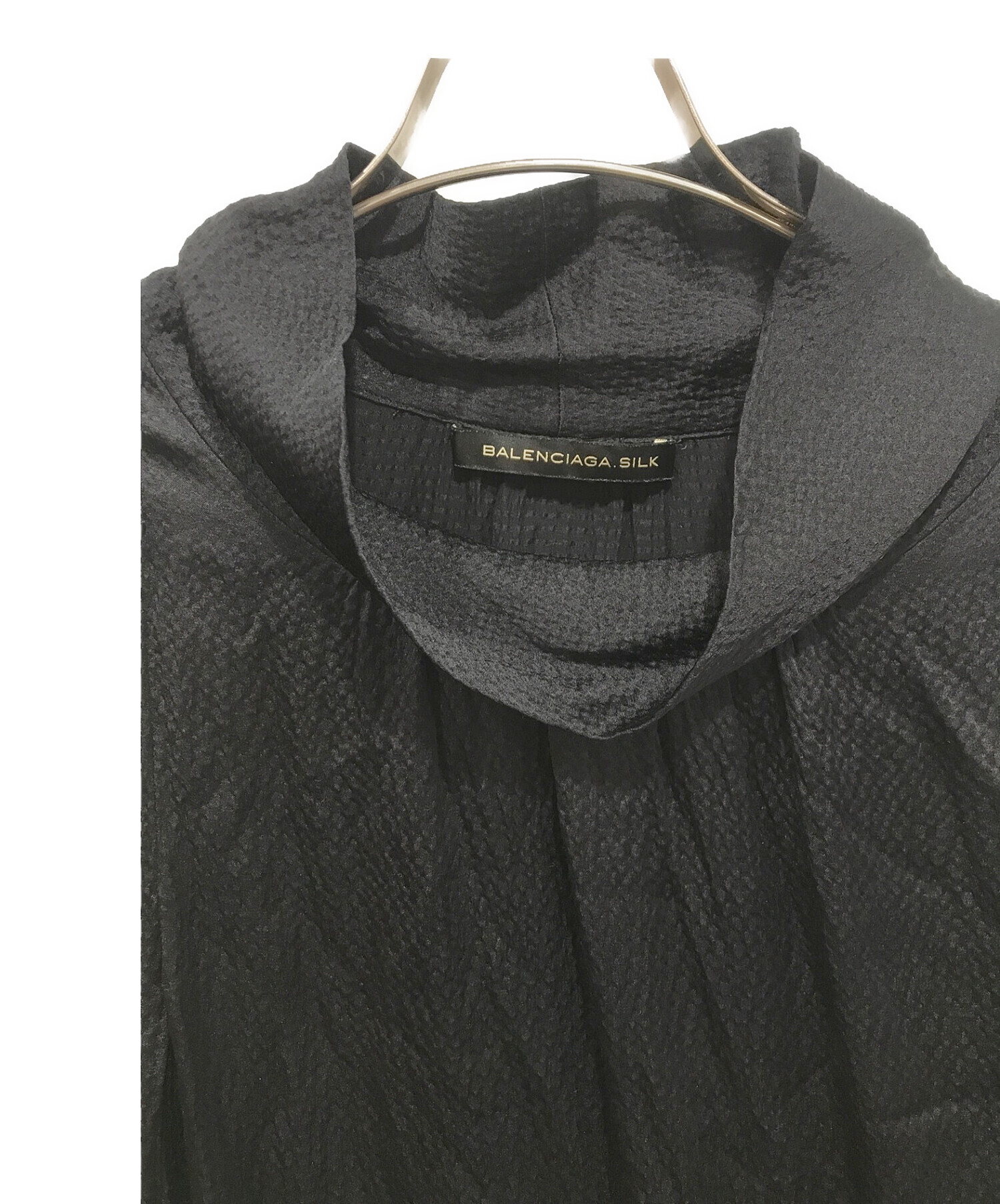 中古・古着通販】BALENCIAGA (バレンシアガ) シルクワンピース 