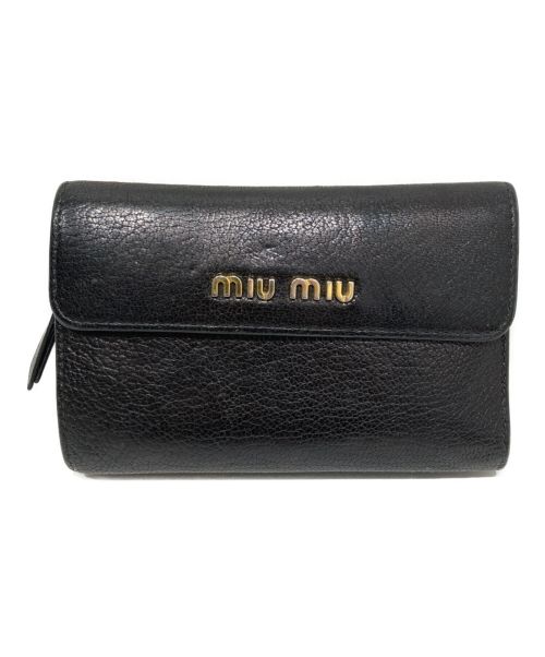 新品未使用MIU MIU 2つ折り財布ブラック