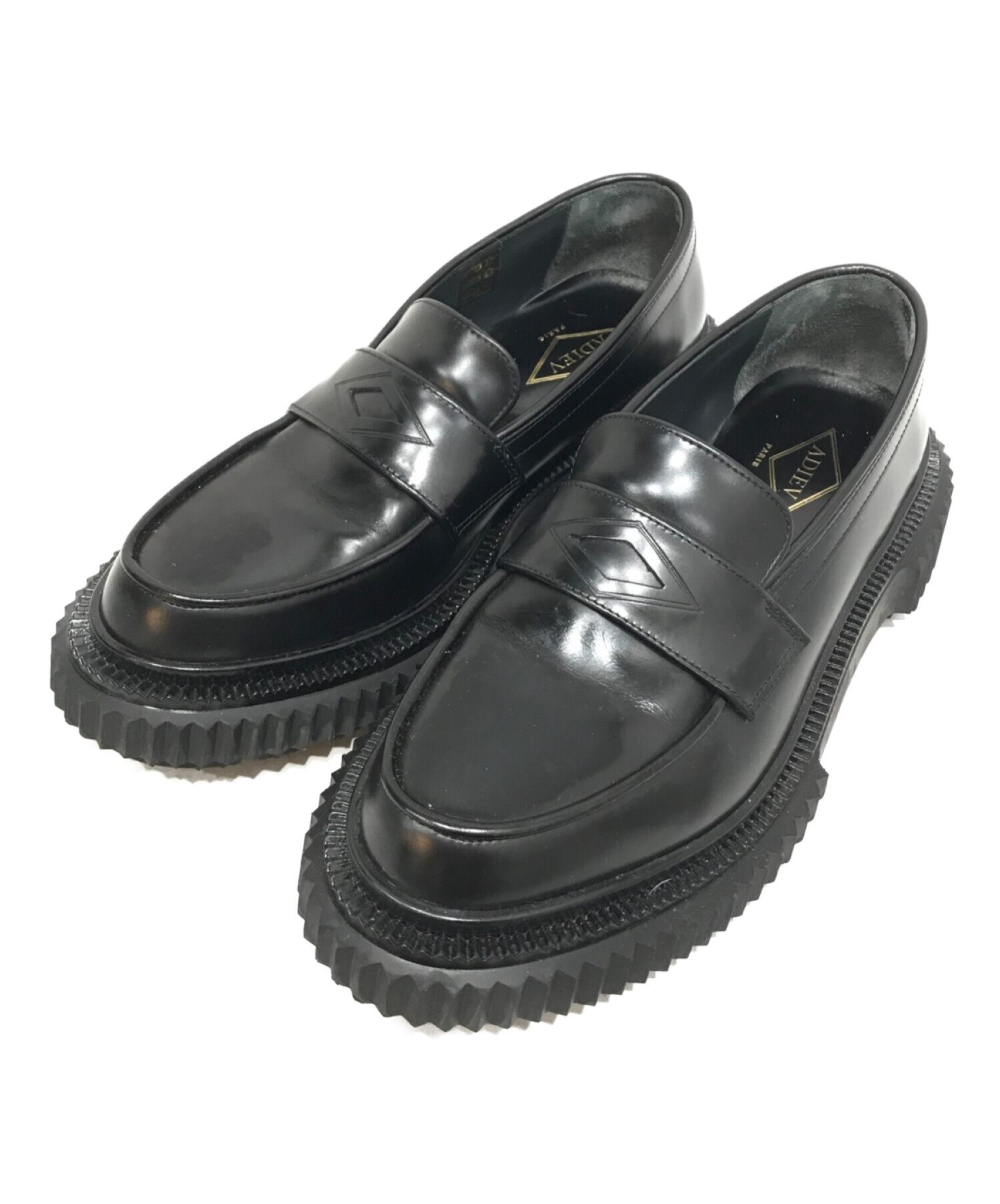 中古・古着通販】ADIEV (アデュー) ローファー ブラック サイズ:42 