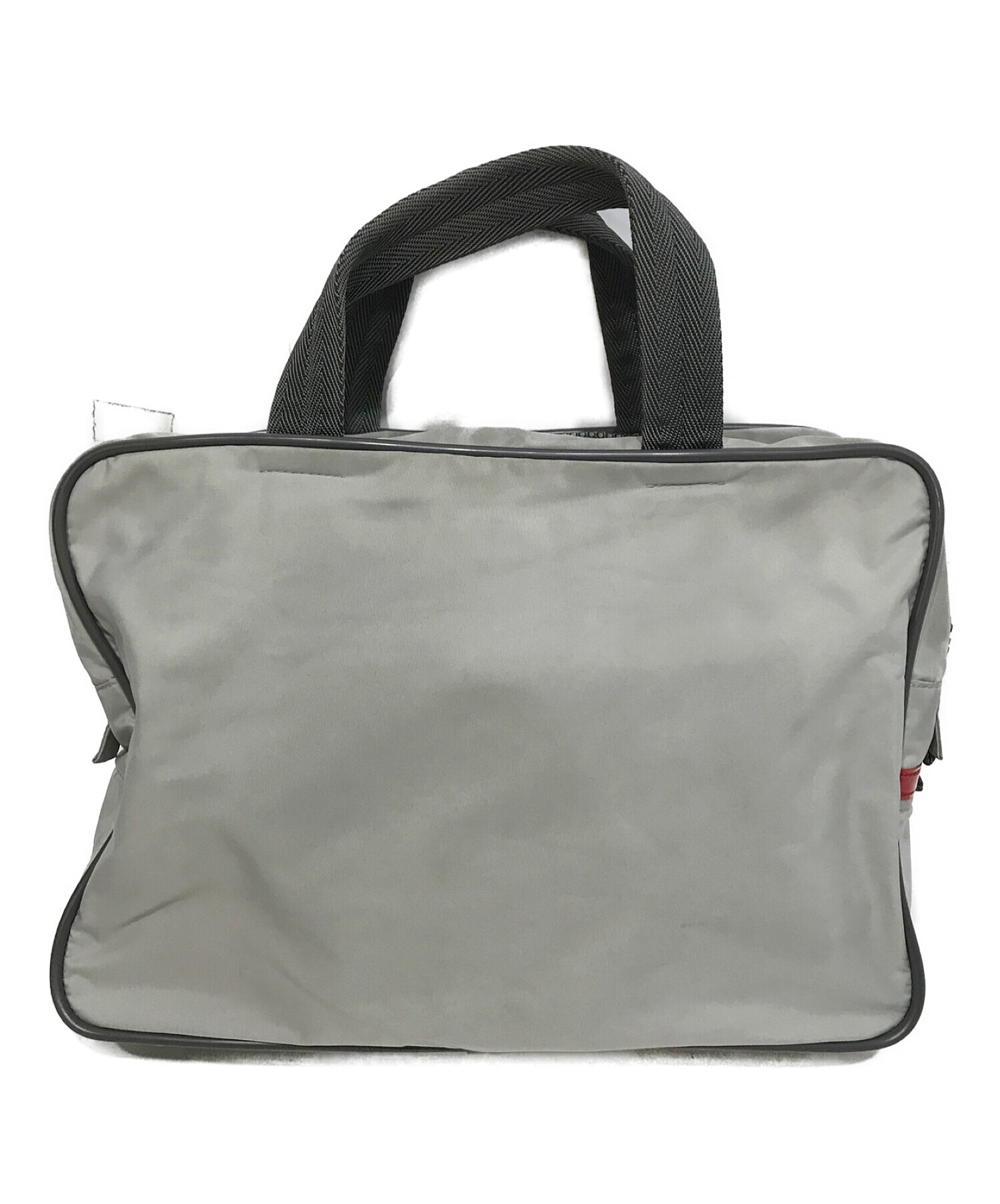 PRADA プラダスポーツバッグ グレー ナイロン製