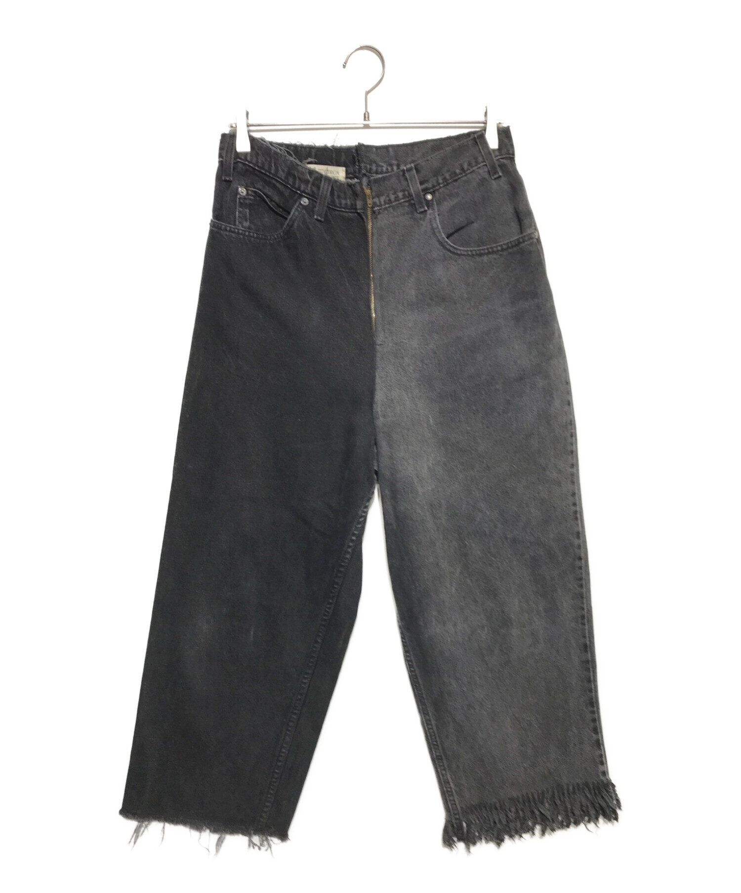 中古・古着通販】77circa (ナナナナサーカ) リメイクデニムパンツ