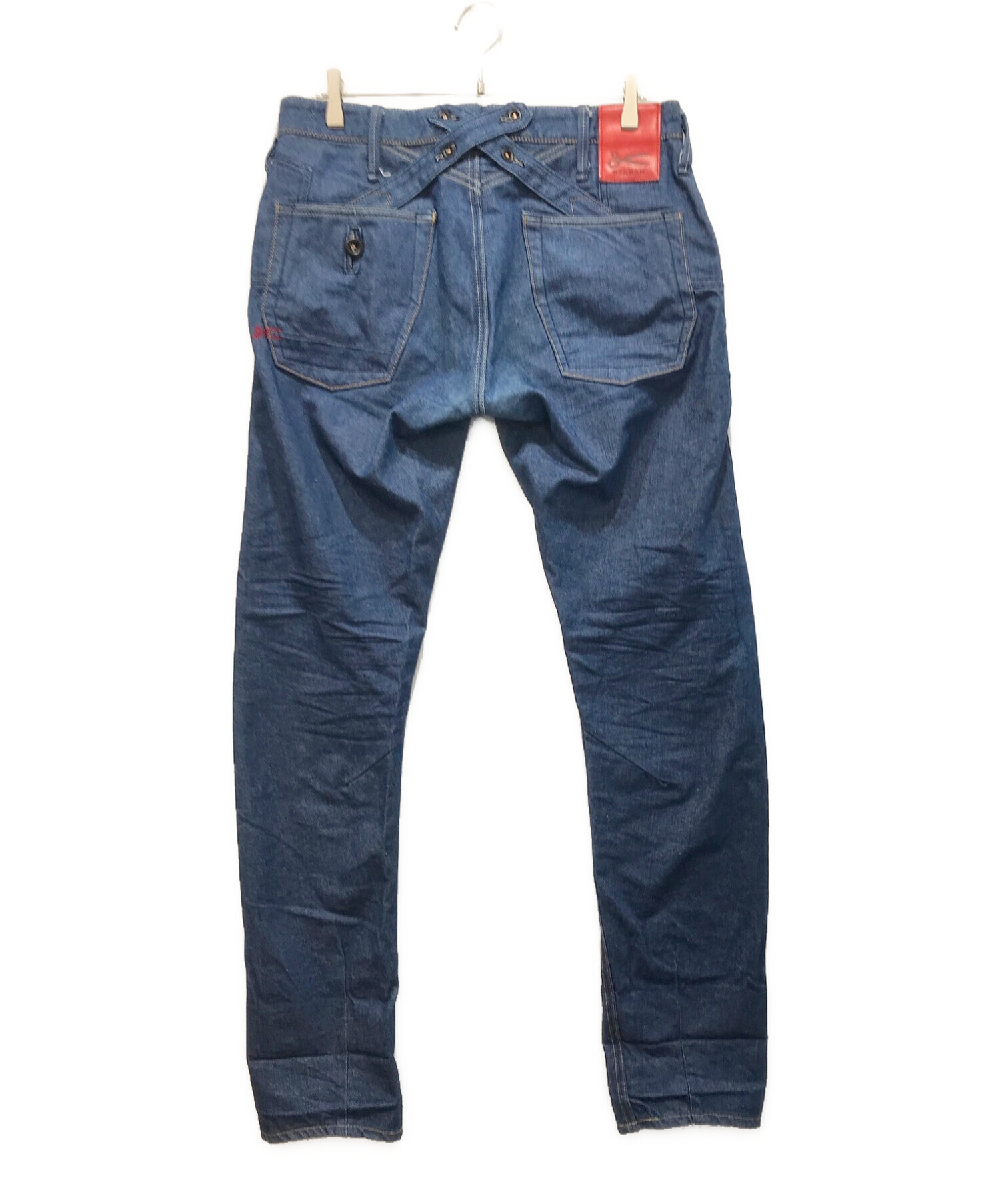 中古・古着通販】Denham (デンハム) CROSSBACKデニムパンツ インディゴ 