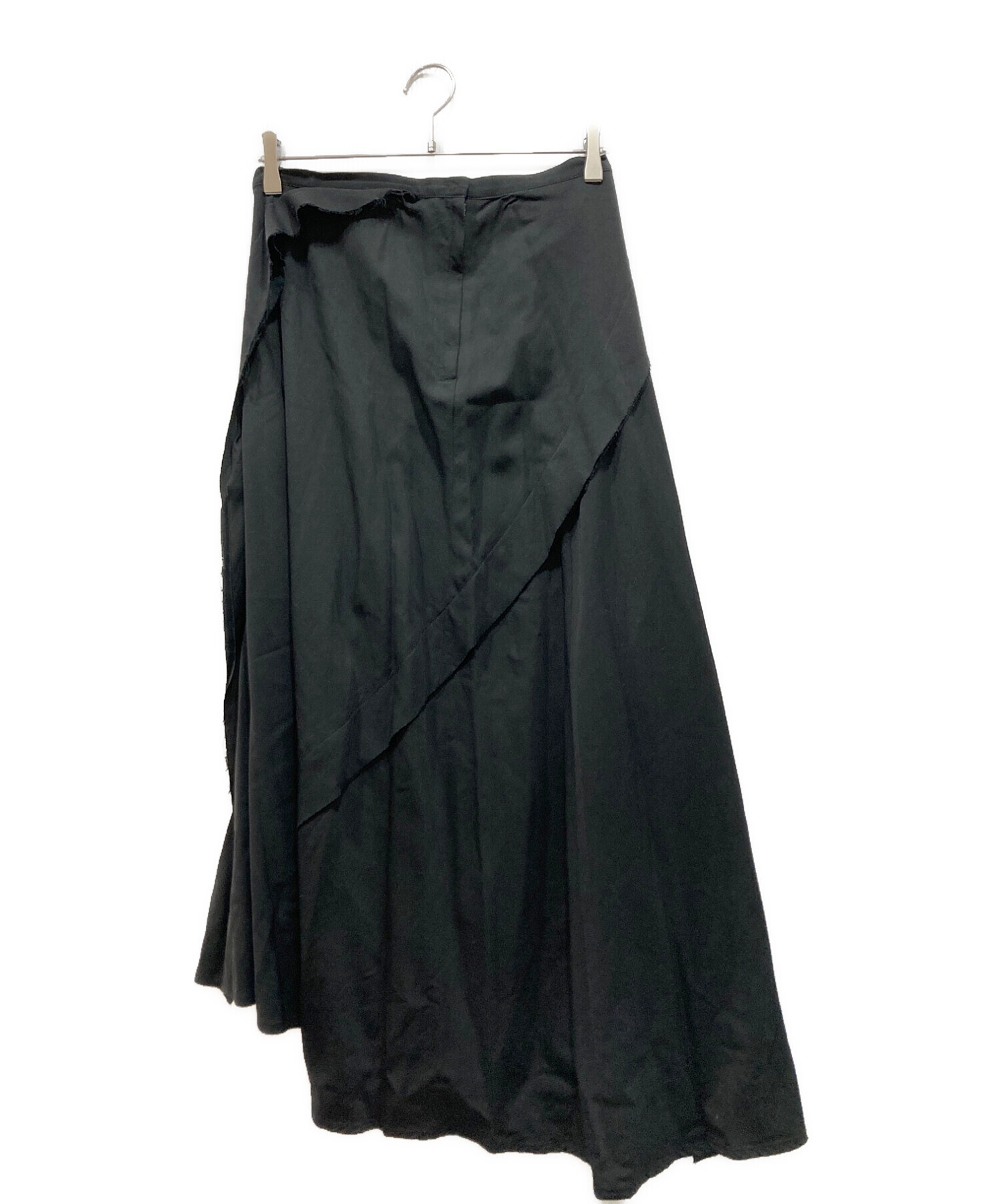 YOHJI YAMAMOTO (ヨウジヤマモト) デザインスカート ブラック サイズ:S